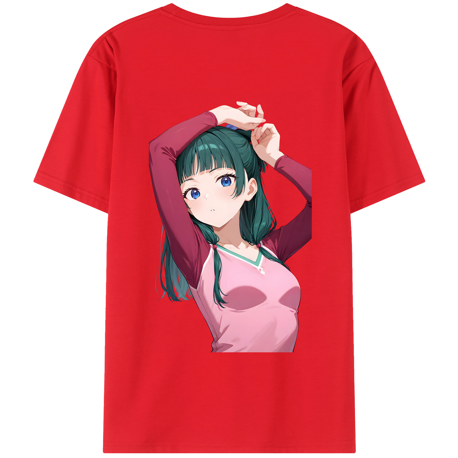 （画像用） 薬屋のひとりごと The Apothecary Diaries 綿100％ メンズ半袖Tシャツ（バックプリント） 通気性