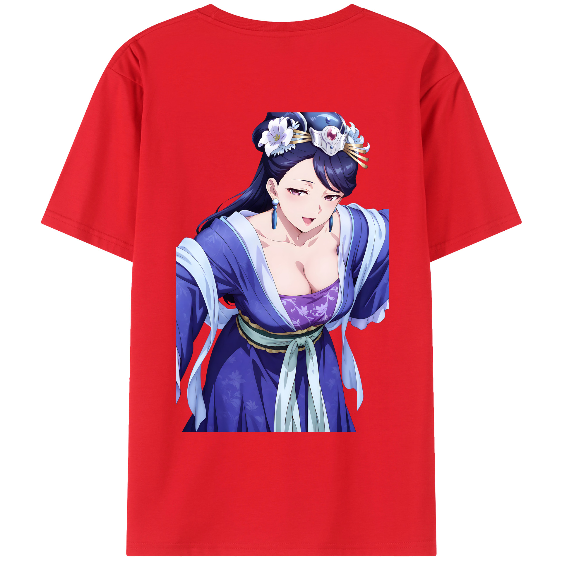 （画像用） 薬屋のひとりごと The Apothecary Diaries 綿100％ メンズ半袖Tシャツ（バックプリント） 通気性