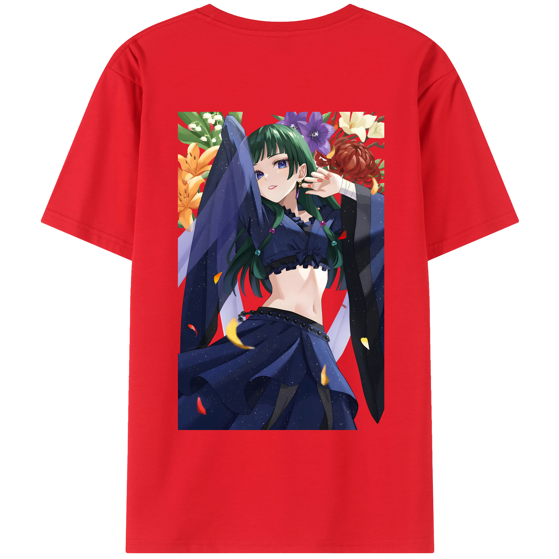 （画像用） 薬屋のひとりごと The Apothecary Diaries 綿100％ メンズ半袖Tシャツ（バックプリント） 通気性
