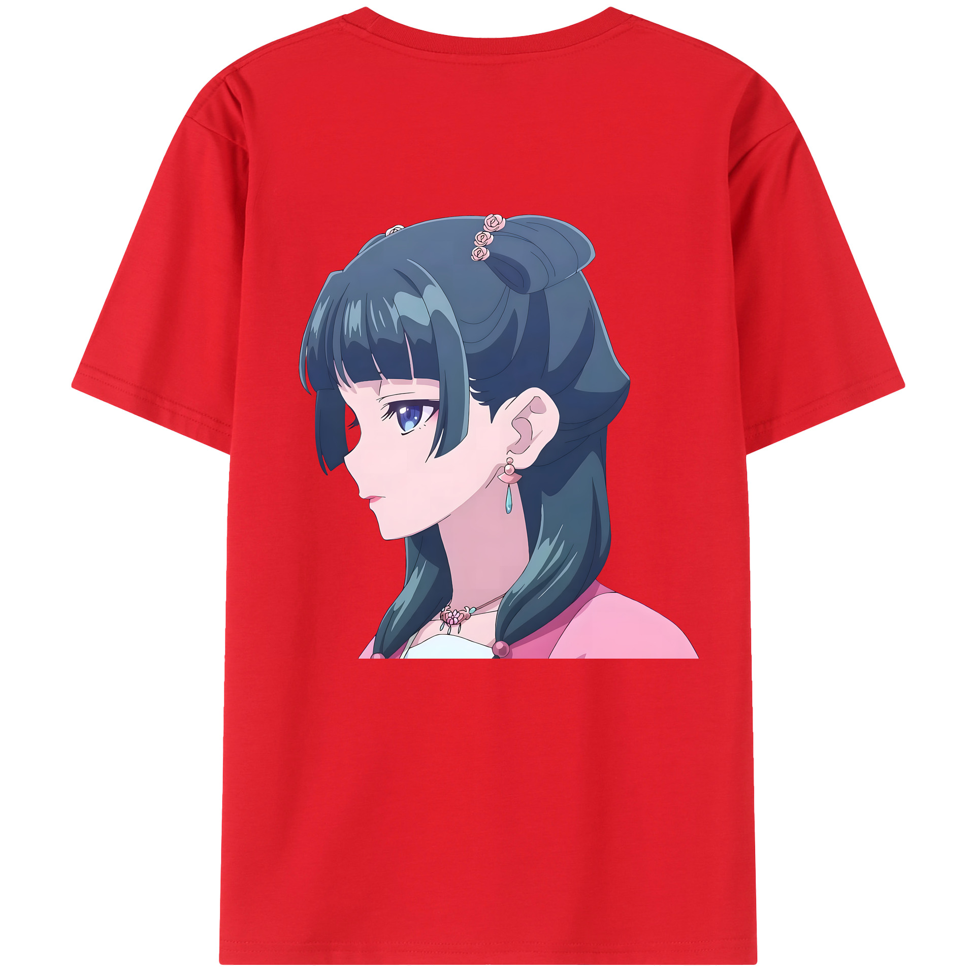 （画像用） 薬屋のひとりごと The Apothecary Diaries 綿100％ メンズ半袖Tシャツ（バックプリント） 通気性