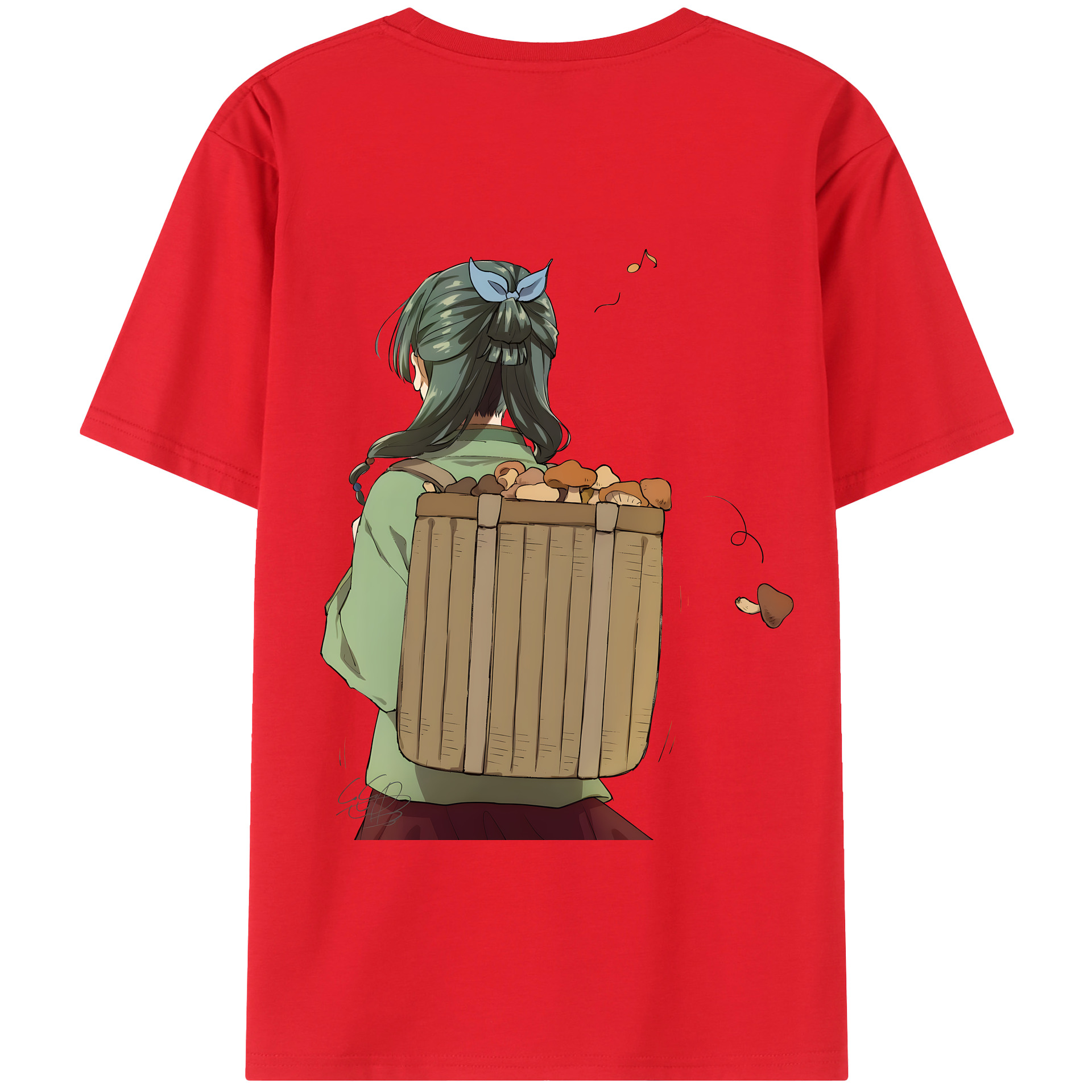 （画像用） 薬屋のひとりごと The Apothecary Diaries 綿100％ メンズ半袖Tシャツ（バックプリント） 通気性