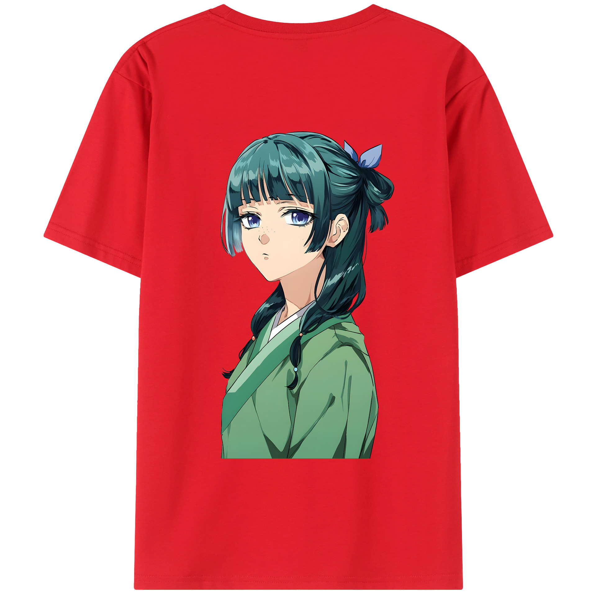 （画像用） 薬屋のひとりごと The Apothecary Diaries 綿100％ メンズ半袖Tシャツ（バックプリント） 通気性