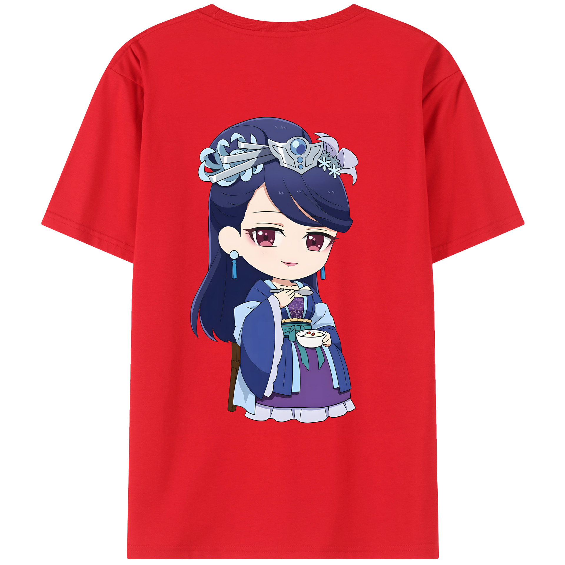 （画像用） 薬屋のひとりごと The Apothecary Diaries 綿100％ メンズ半袖Tシャツ（バックプリント） 通気性