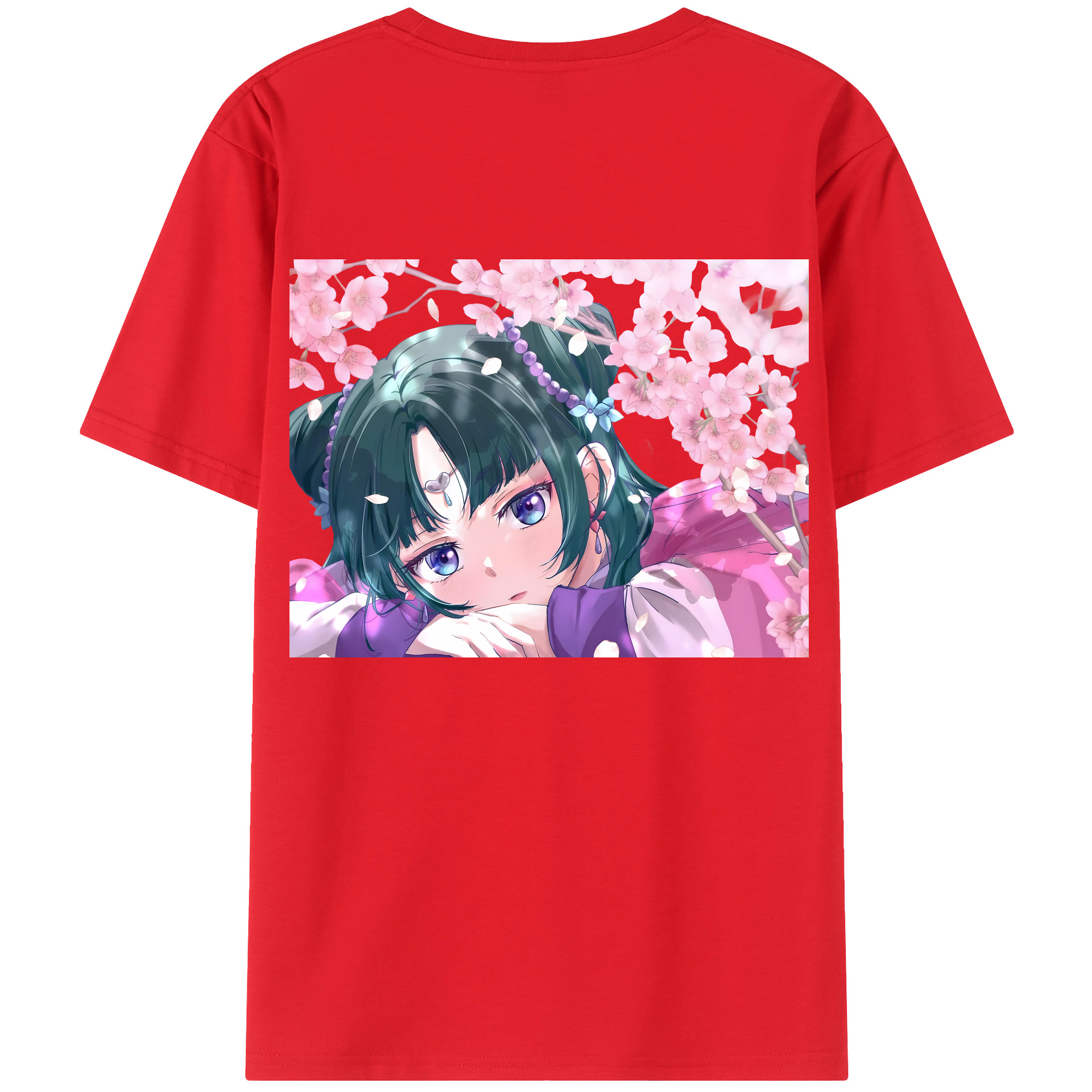 （画像用） 薬屋のひとりごと The Apothecary Diaries 綿100％ メンズ半袖Tシャツ（バックプリント） 通気性