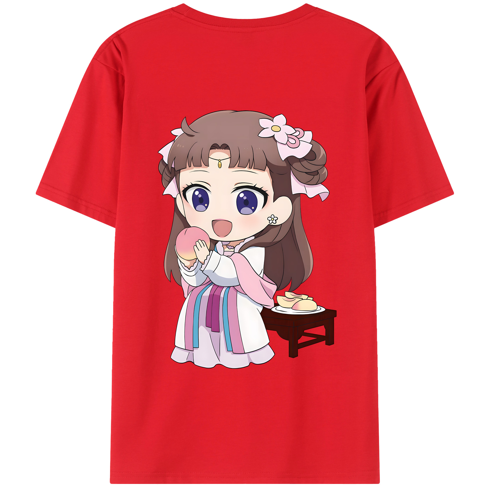 （画像用） 薬屋のひとりごと The Apothecary Diaries 綿100％ メンズ半袖Tシャツ（バックプリント） 通気性