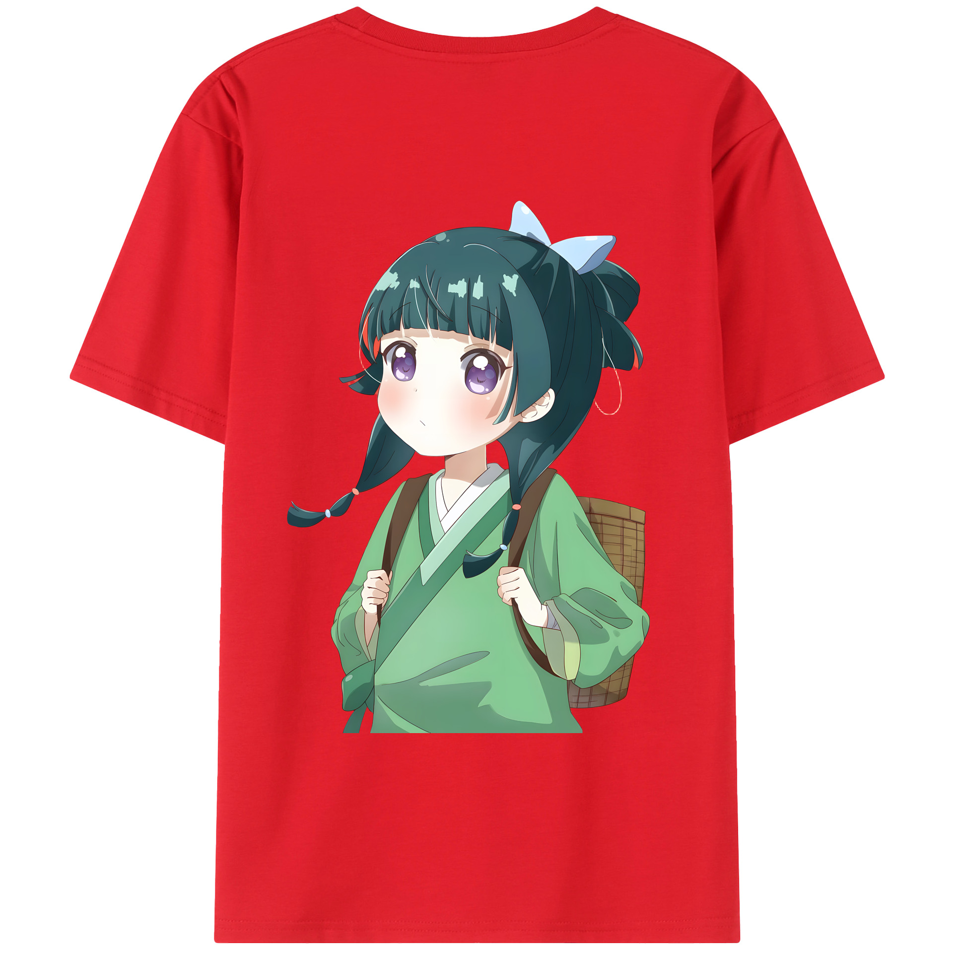 （画像用） 薬屋のひとりごと The Apothecary Diaries 綿100％ メンズ半袖Tシャツ（バックプリント） 通気性