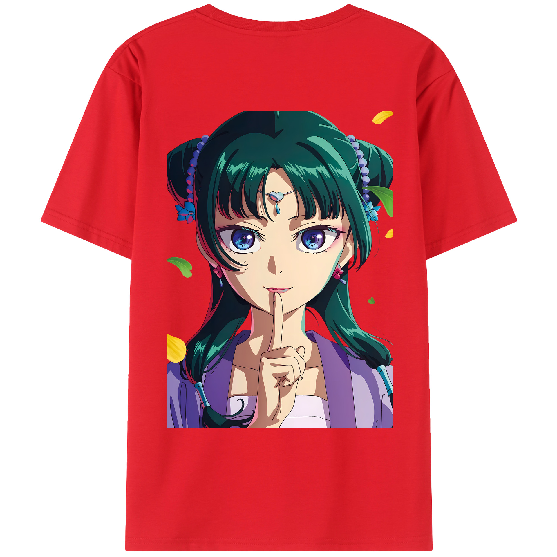 （画像用） 薬屋のひとりごと The Apothecary Diaries 綿100％ メンズ半袖Tシャツ（バックプリント） 通気性