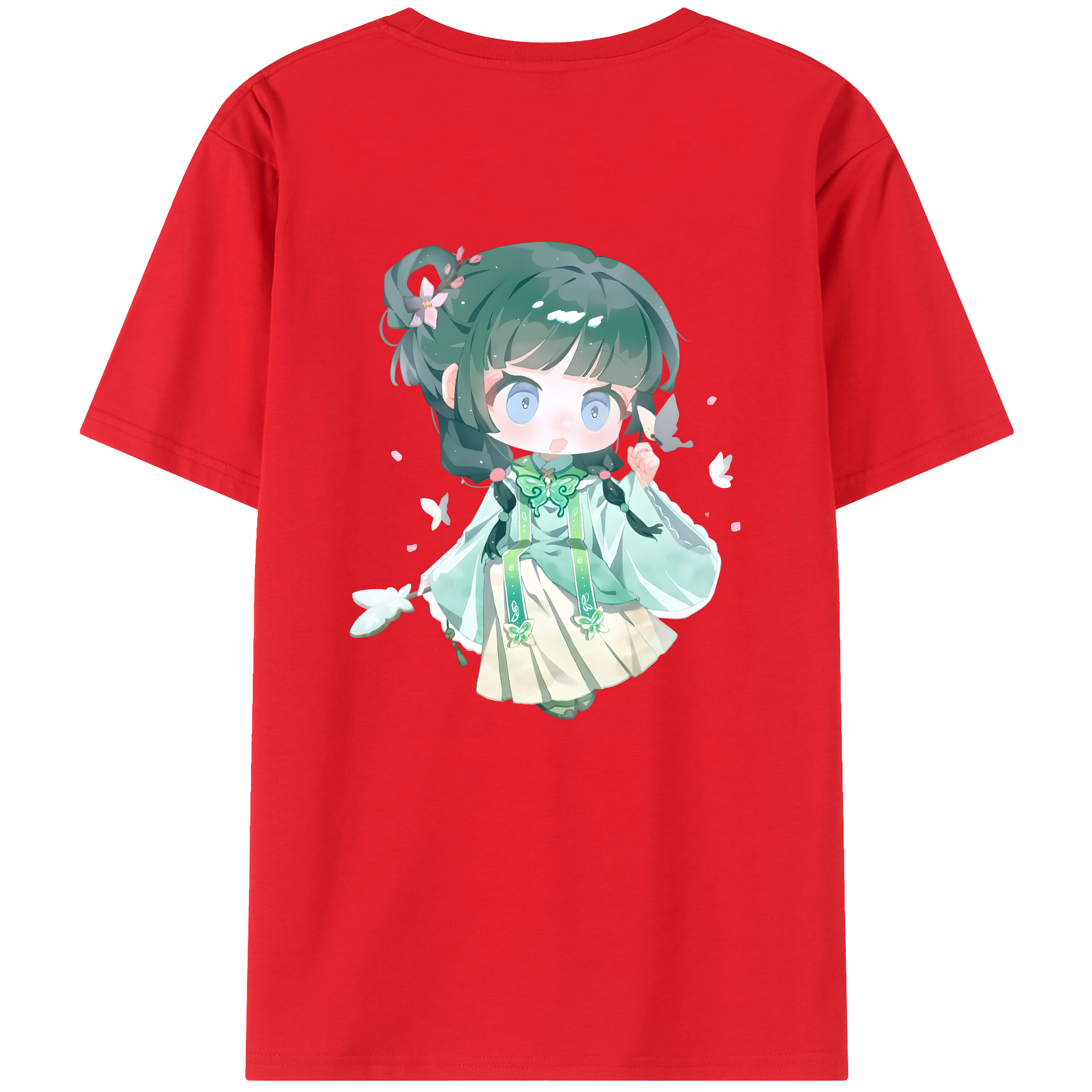 （画像用） 薬屋のひとりごと The Apothecary Diaries 綿100％ メンズ半袖Tシャツ（バックプリント） 通気性