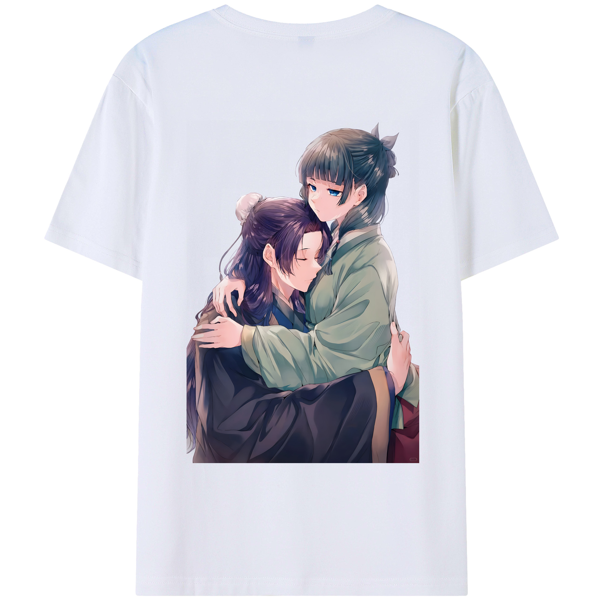 （画像用） 薬屋のひとりごと The Apothecary Diaries 綿100％ メンズ半袖Tシャツ（バックプリント） 通気性