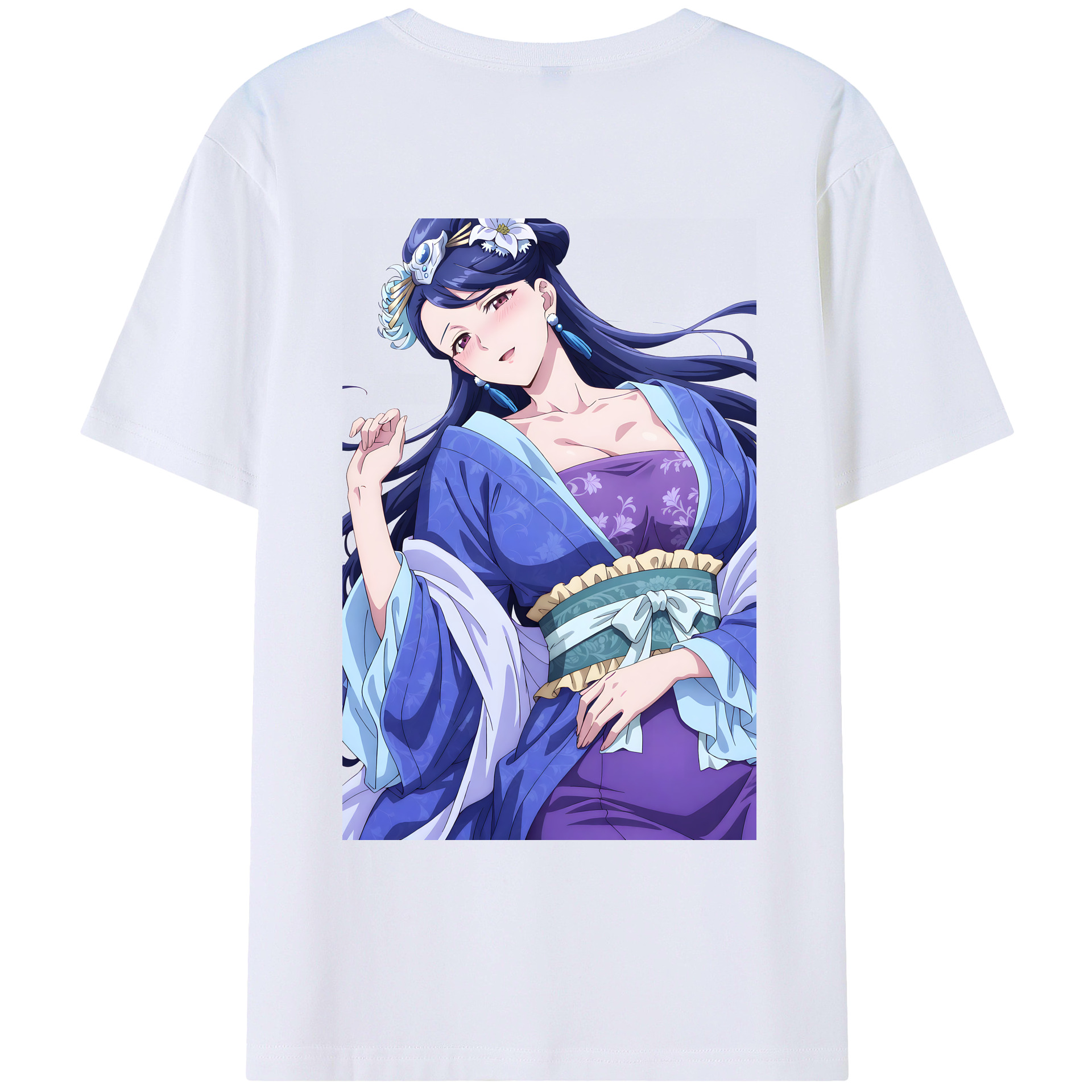 （画像用） 薬屋のひとりごと The Apothecary Diaries 綿100％ メンズ半袖Tシャツ（バックプリント） 通気性