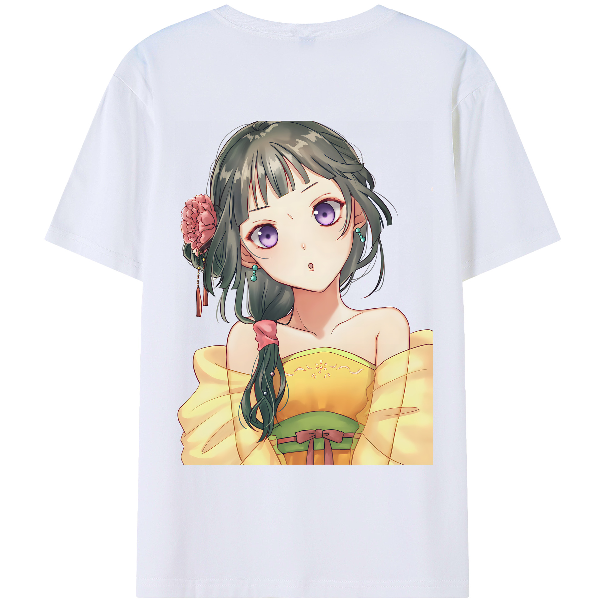 （画像用） 薬屋のひとりごと The Apothecary Diaries 綿100％ メンズ半袖Tシャツ（バックプリント） 通気性