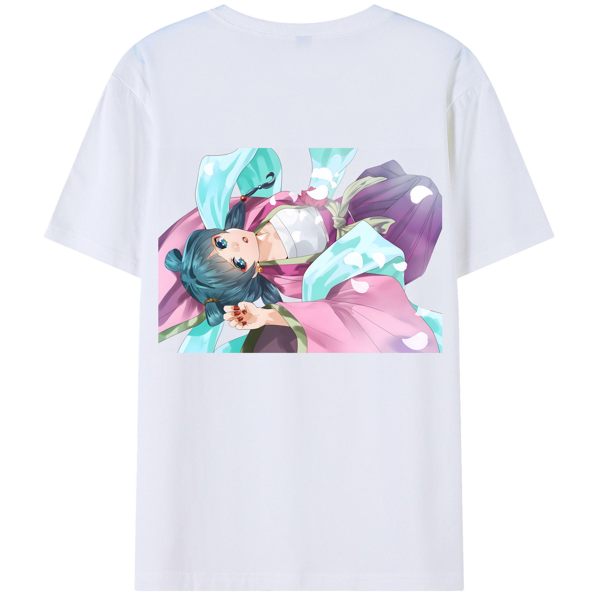 （画像用） 薬屋のひとりごと The Apothecary Diaries 綿100％ メンズ半袖Tシャツ（バックプリント） 通気性