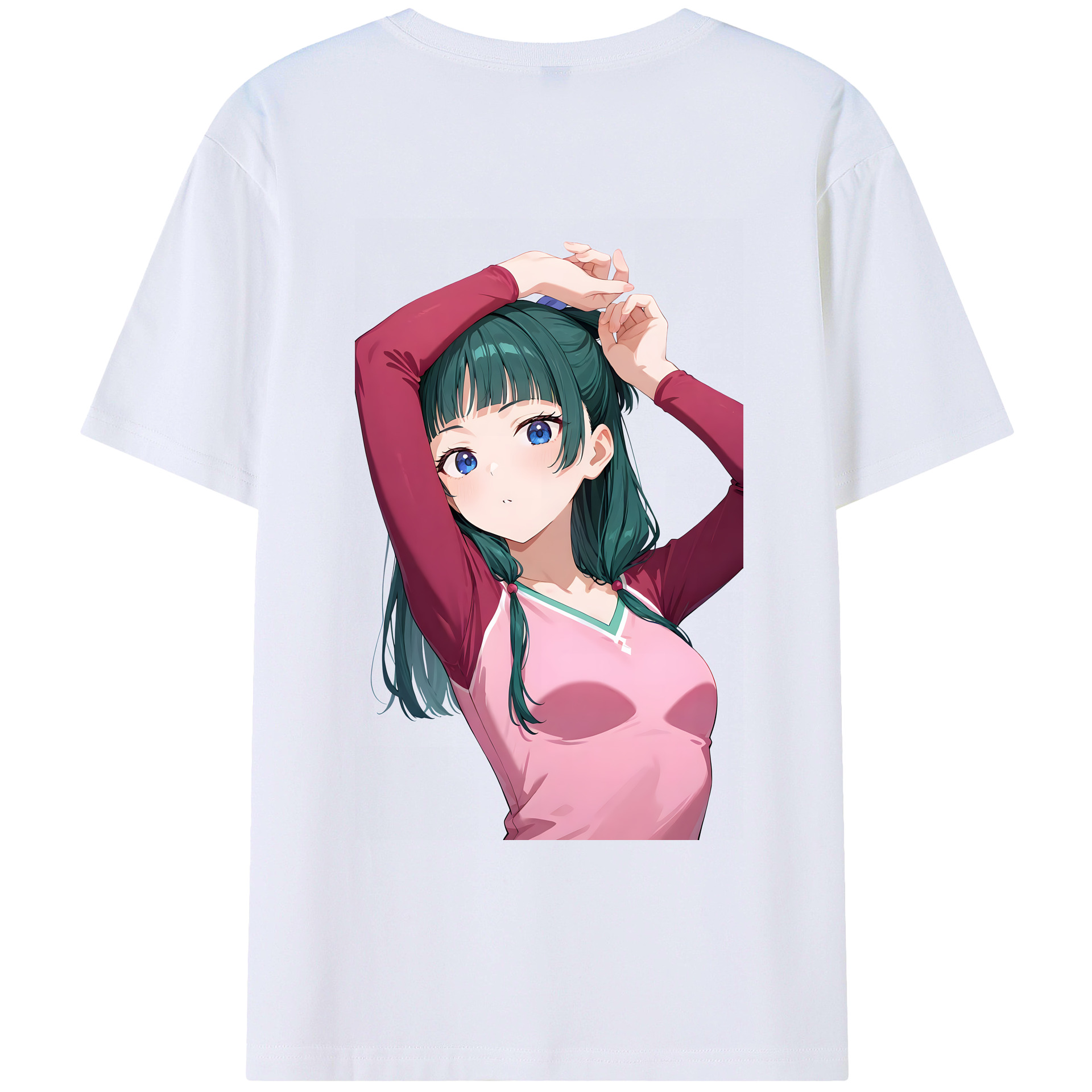 （画像用） 薬屋のひとりごと The Apothecary Diaries 綿100％ メンズ半袖Tシャツ（バックプリント） 通気性