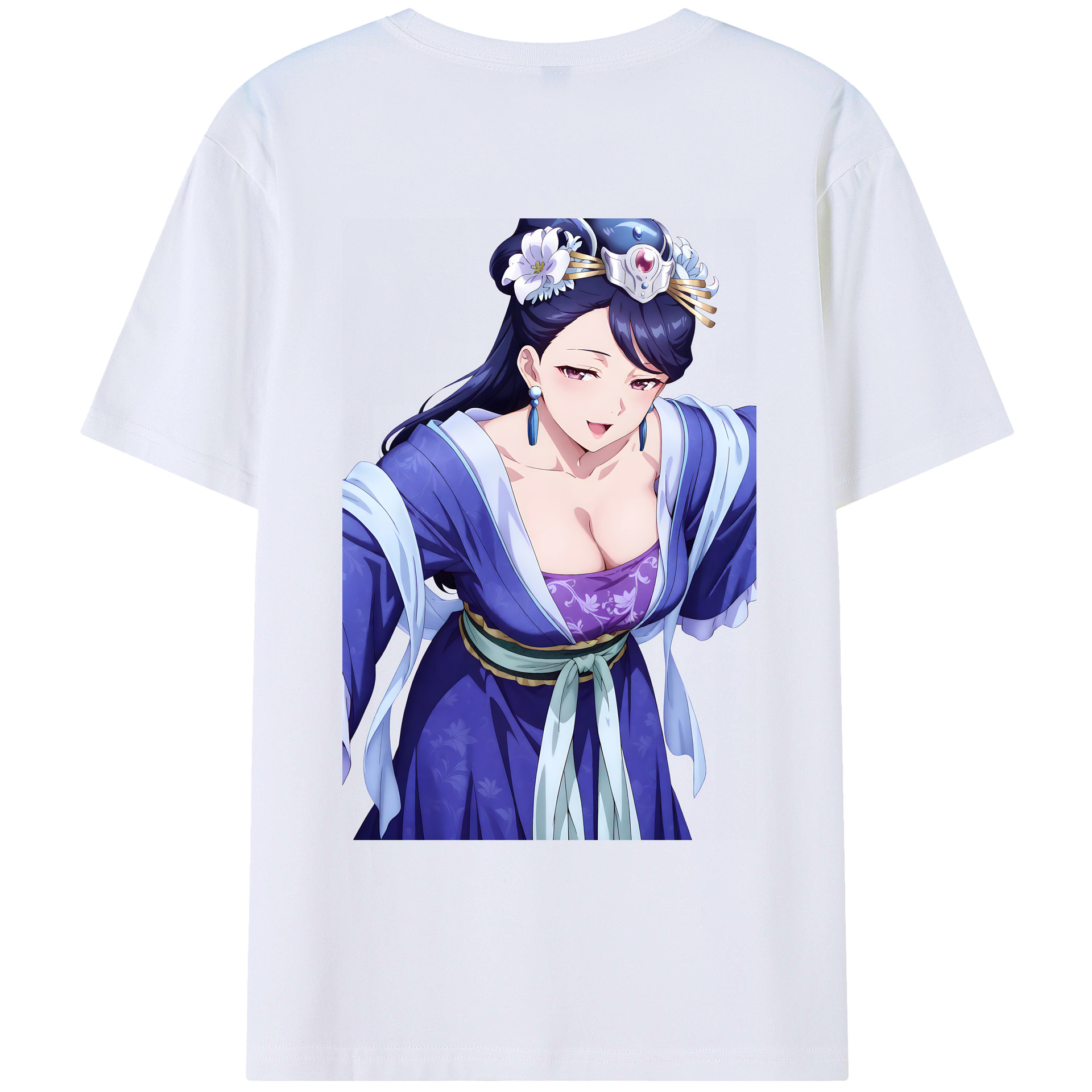 （画像用） 薬屋のひとりごと The Apothecary Diaries 綿100％ メンズ半袖Tシャツ（バックプリント） 通気性