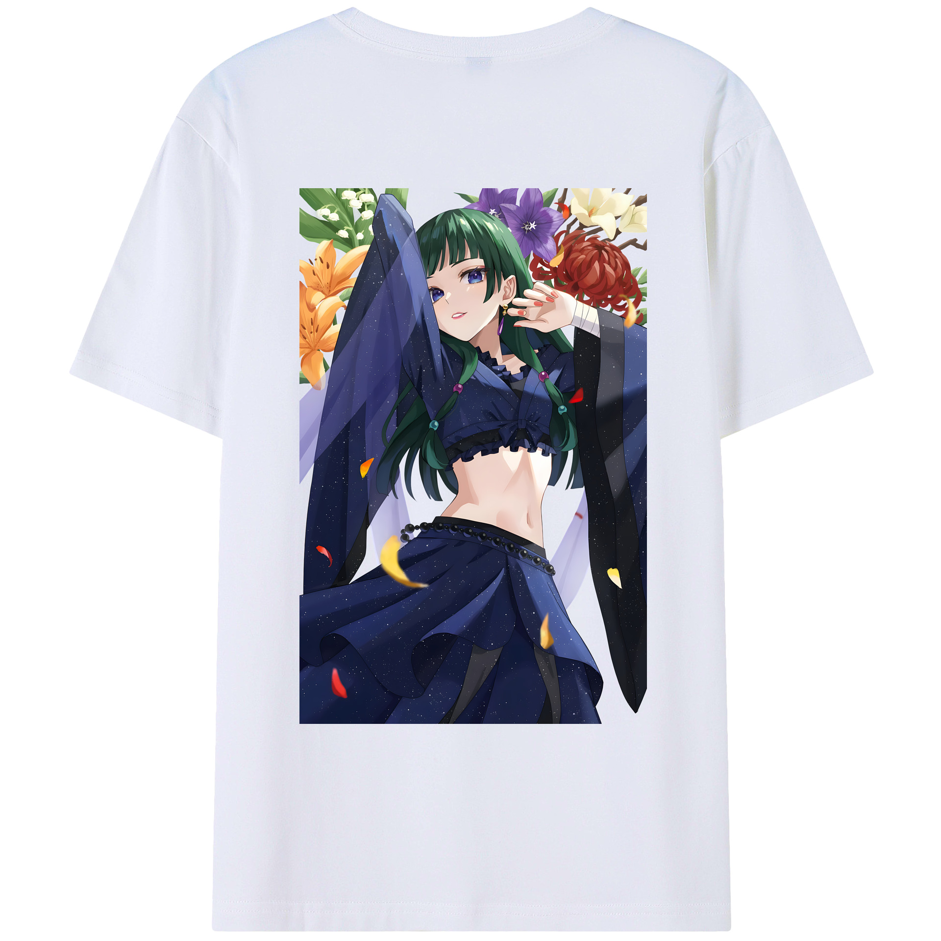 （画像用） 薬屋のひとりごと The Apothecary Diaries 綿100％ メンズ半袖Tシャツ（バックプリント） 通気性