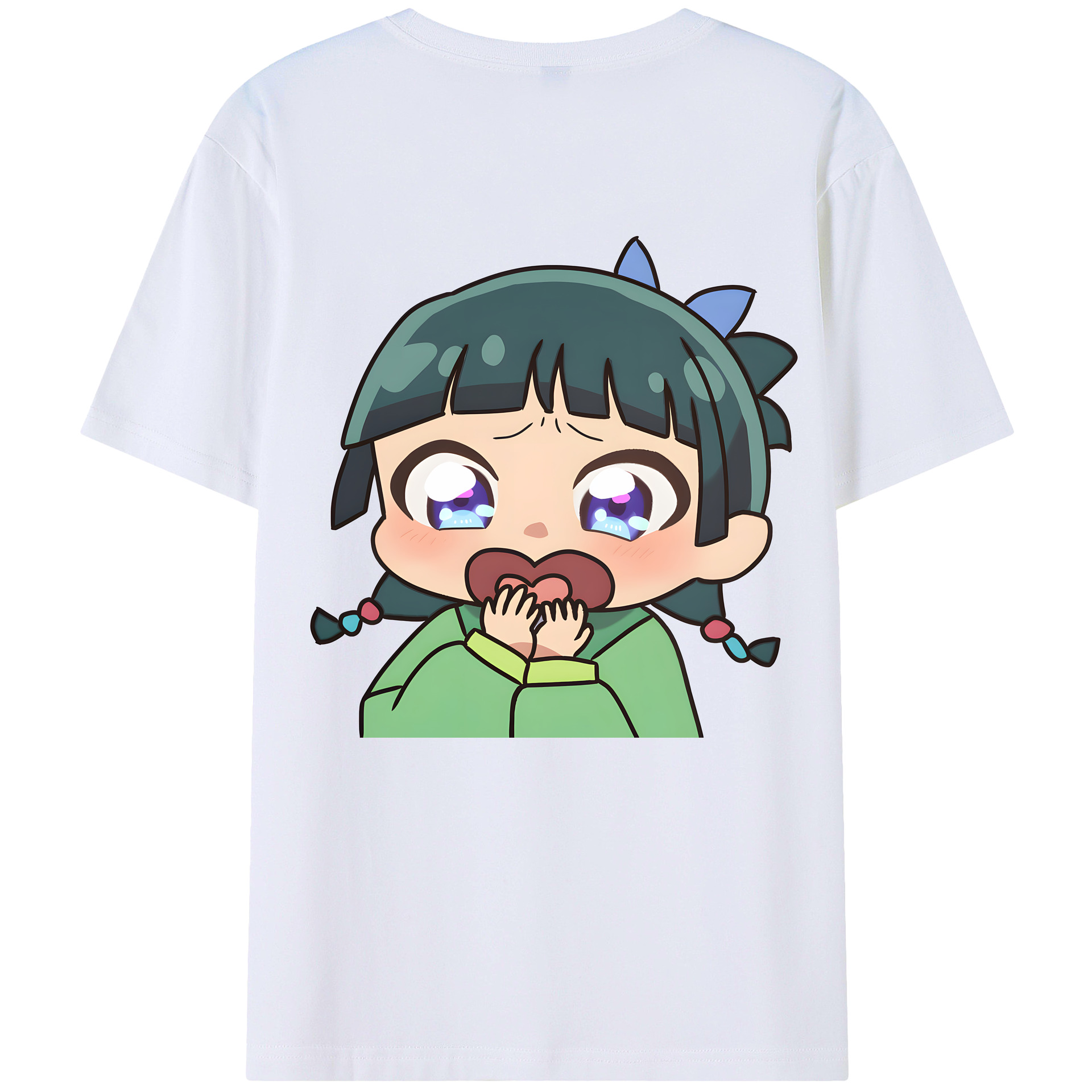 （画像用） 薬屋のひとりごと The Apothecary Diaries 綿100％ メンズ半袖Tシャツ（バックプリント） 通気性