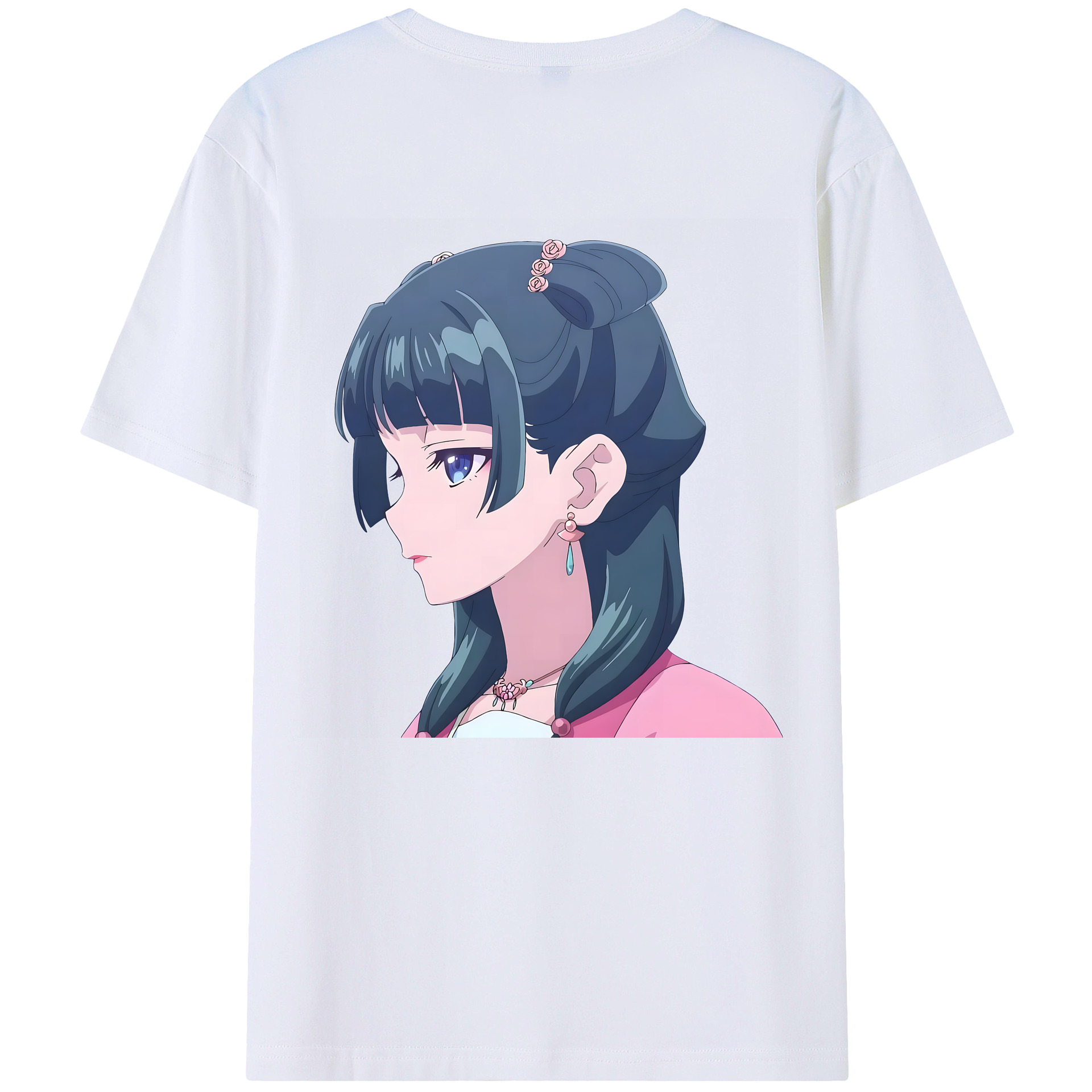 （画像用） 薬屋のひとりごと The Apothecary Diaries 綿100％ メンズ半袖Tシャツ（バックプリント） 通気性