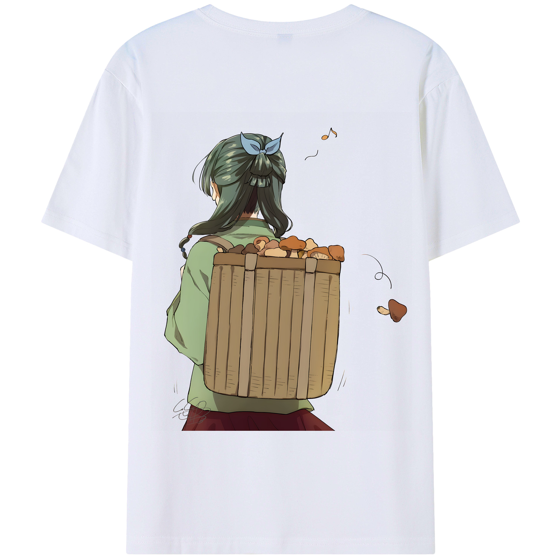 （画像用） 薬屋のひとりごと The Apothecary Diaries 綿100％ メンズ半袖Tシャツ（バックプリント） 通気性