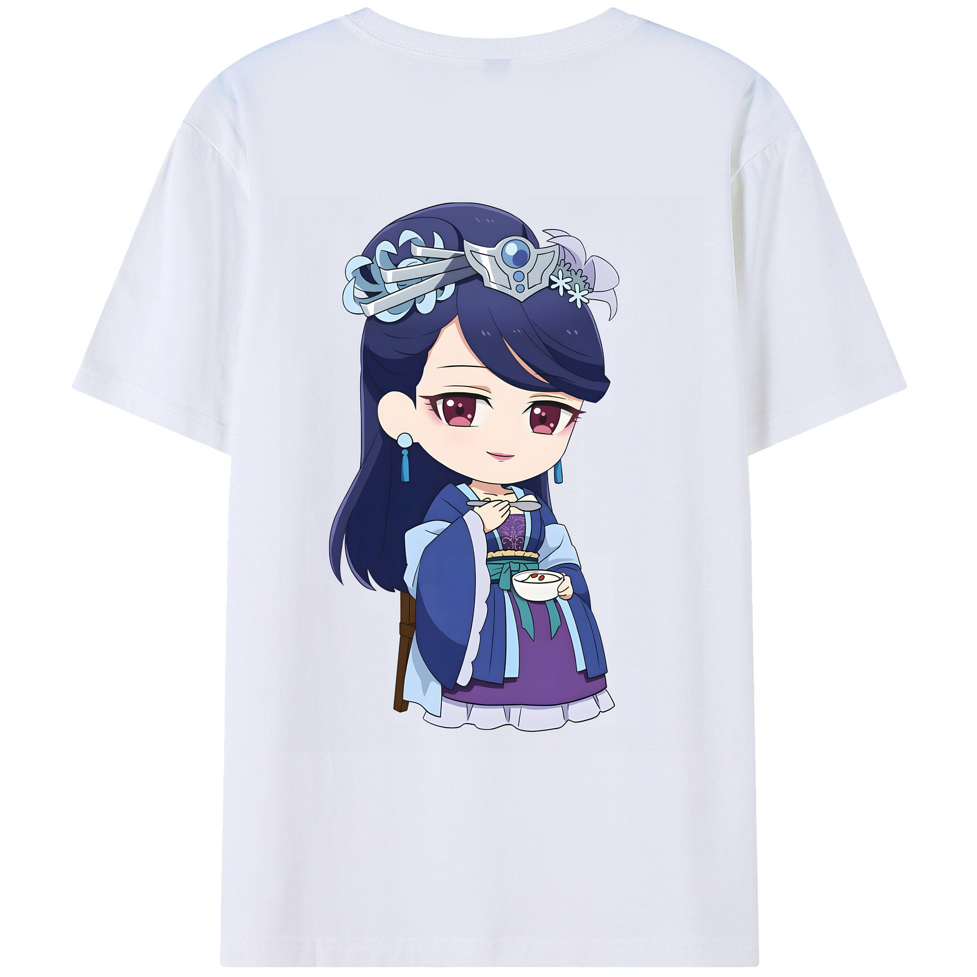 （画像用） 薬屋のひとりごと The Apothecary Diaries 綿100％ メンズ半袖Tシャツ（バックプリント） 通気性