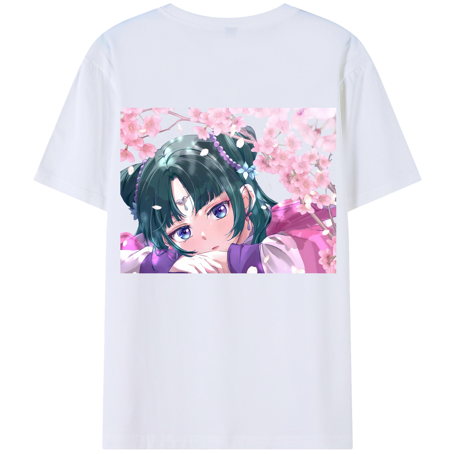 （画像用） 薬屋のひとりごと The Apothecary Diaries 綿100％ メンズ半袖Tシャツ（バックプリント） 通気性