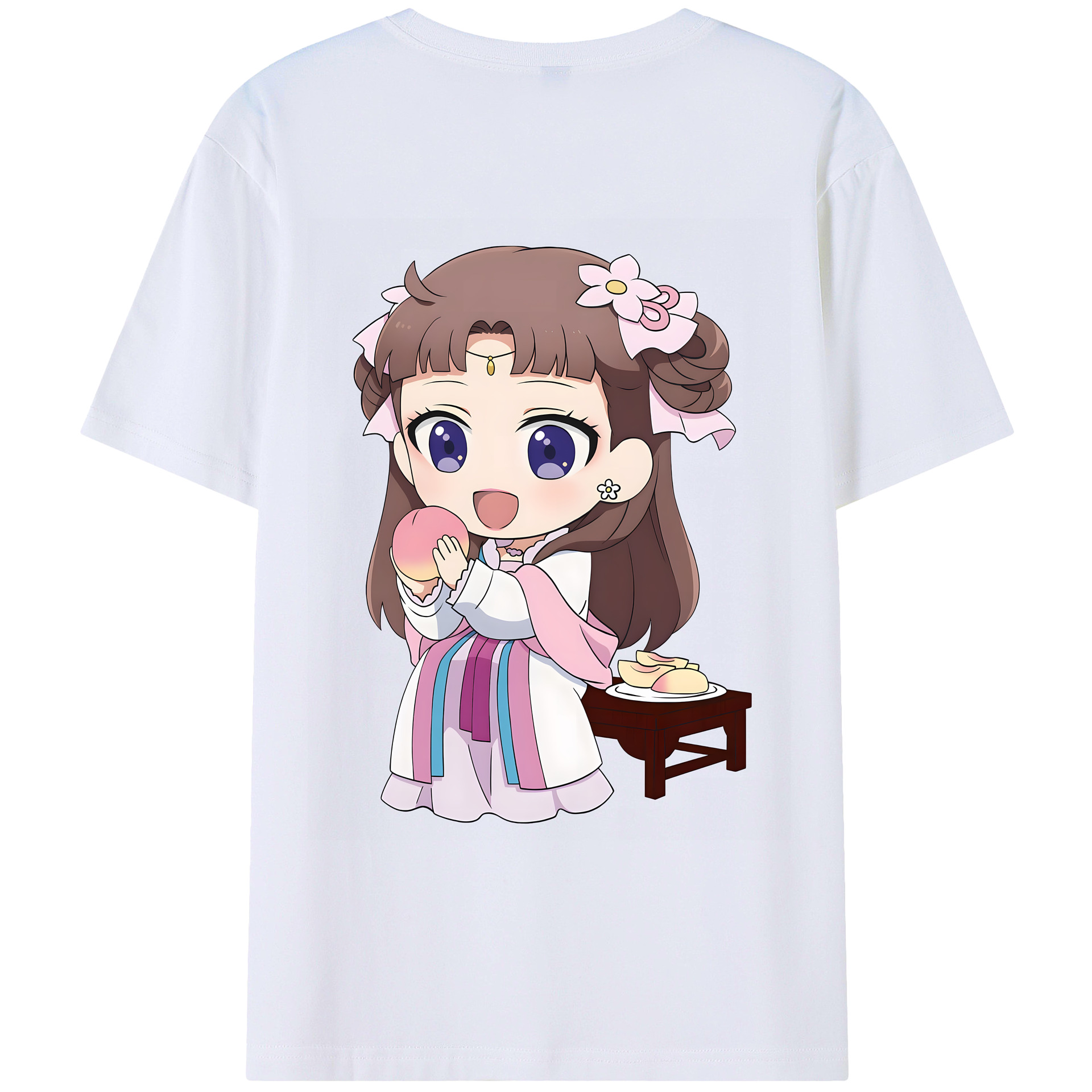 （画像用） 薬屋のひとりごと The Apothecary Diaries 綿100％ メンズ半袖Tシャツ（バックプリント） 通気性