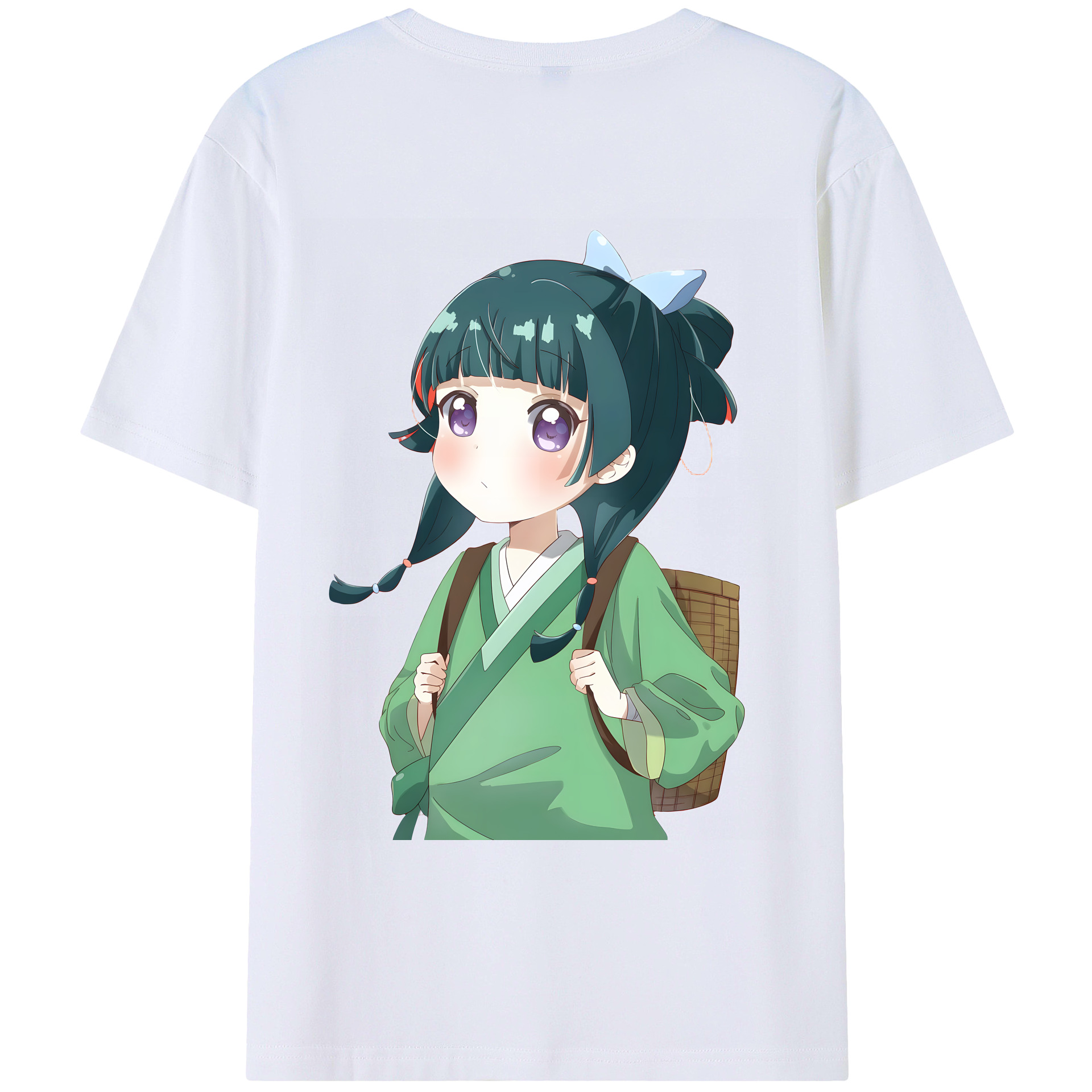 （画像用） 薬屋のひとりごと The Apothecary Diaries 綿100％ メンズ半袖Tシャツ（バックプリント） 通気性