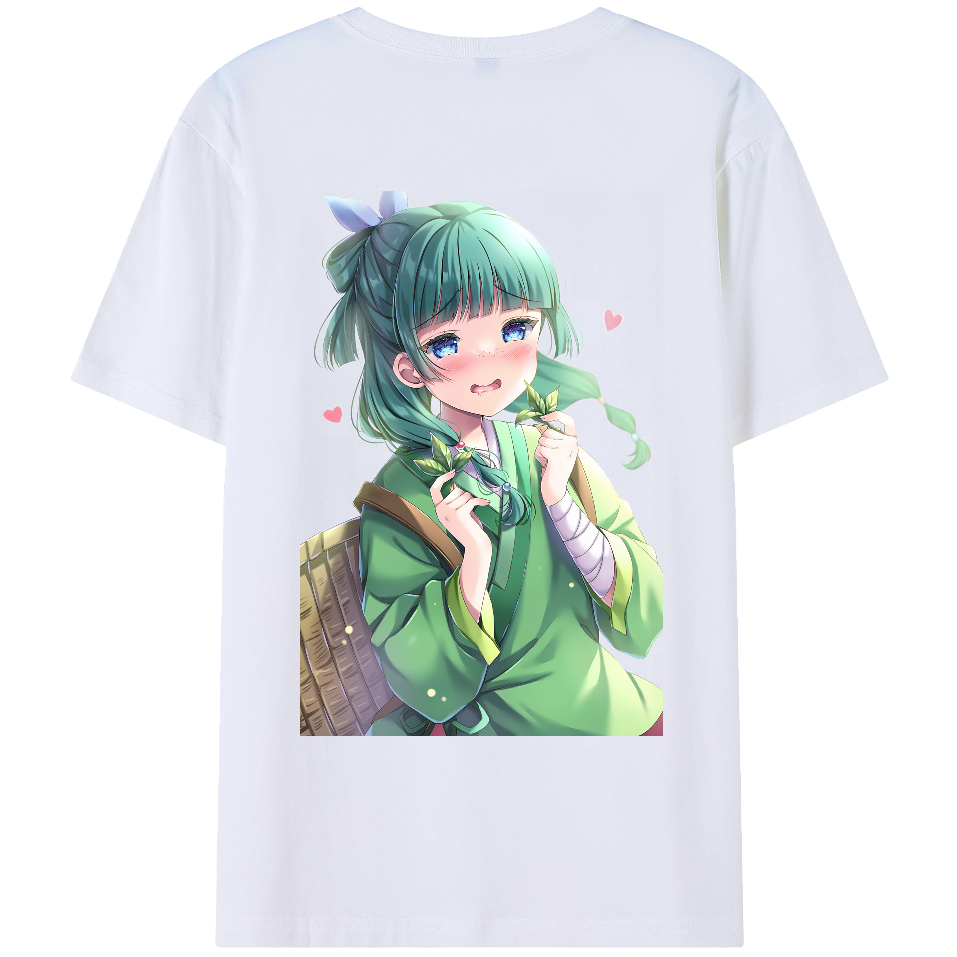 （画像用） 薬屋のひとりごと The Apothecary Diaries 綿100％ メンズ半袖Tシャツ（バックプリント） 通気性