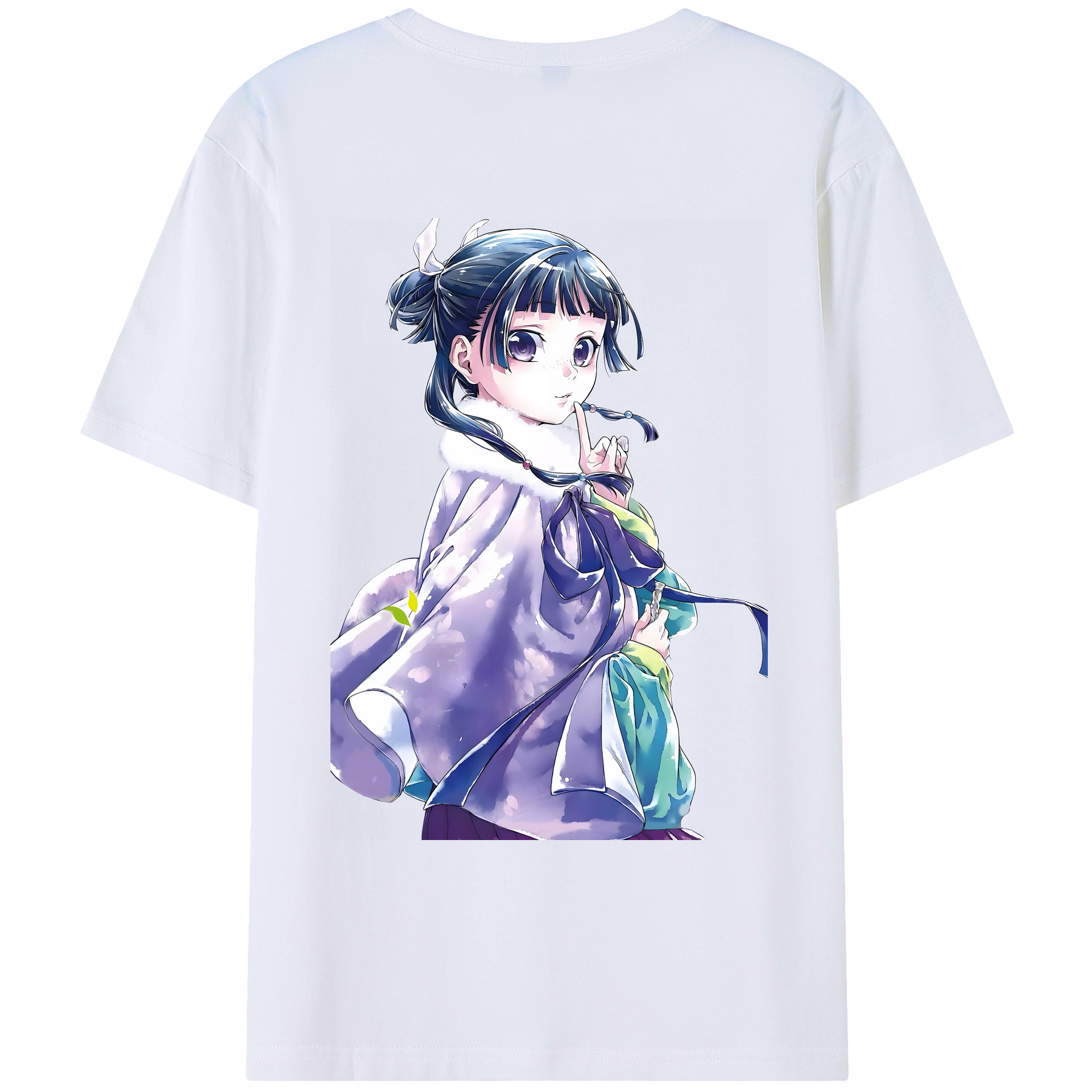 （画像用） 薬屋のひとりごと The Apothecary Diaries 綿100％ メンズ半袖Tシャツ（バックプリント） 通気性