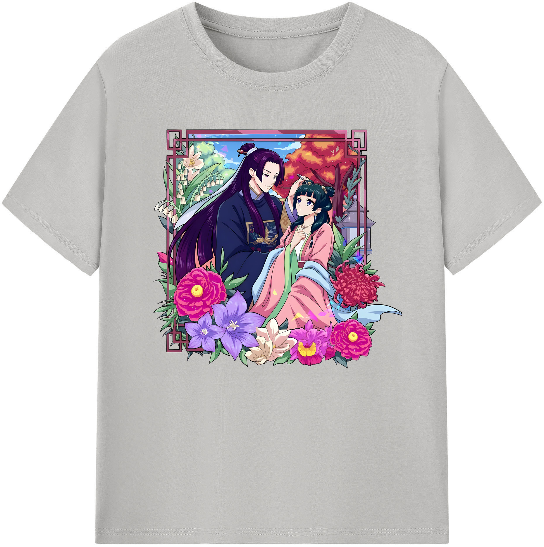 （画像用） 薬屋のひとりごと The Apothecary Diaries 綿100％ メンズ半袖Tシャツ｜肌触りやわらか＆通気性