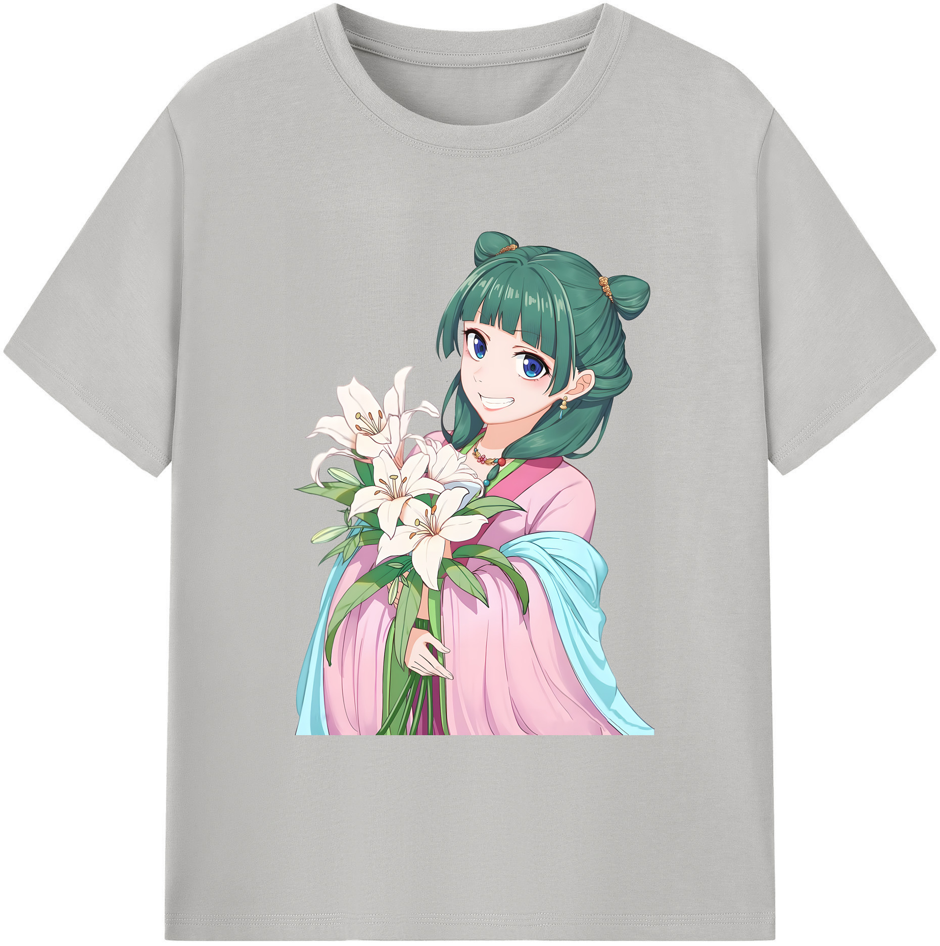 （画像用） 薬屋のひとりごと The Apothecary Diaries 綿100％ メンズ半袖Tシャツ｜肌触りやわらか＆通気性