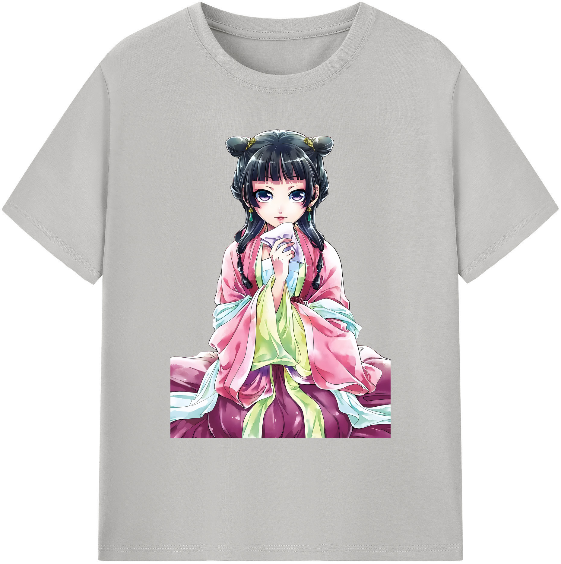 （画像用） 薬屋のひとりごと The Apothecary Diaries 綿100％ メンズ半袖Tシャツ｜肌触りやわらか＆通気性