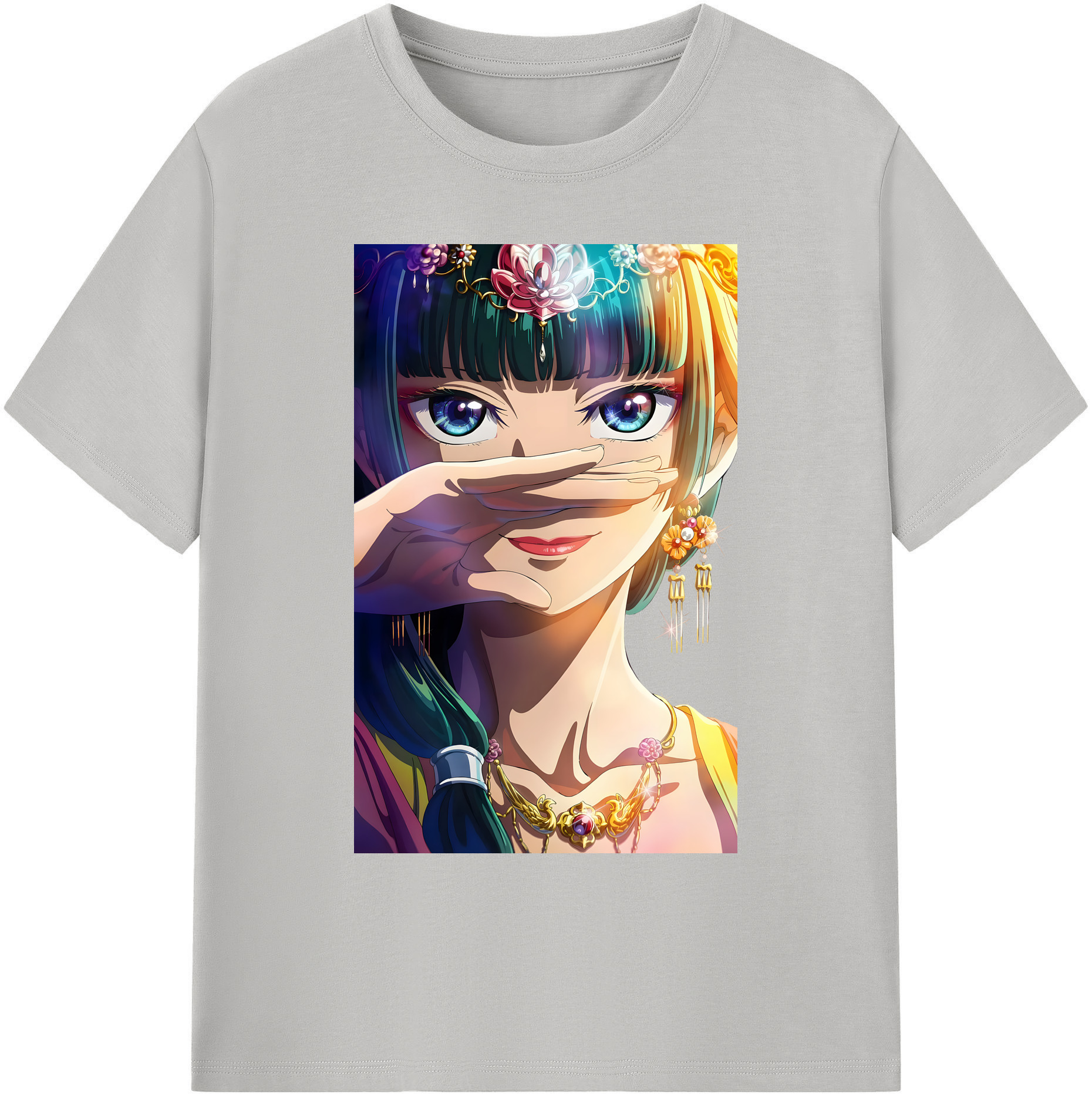 （画像用） 薬屋のひとりごと The Apothecary Diaries 綿100％ メンズ半袖Tシャツ｜肌触りやわらか＆通気性