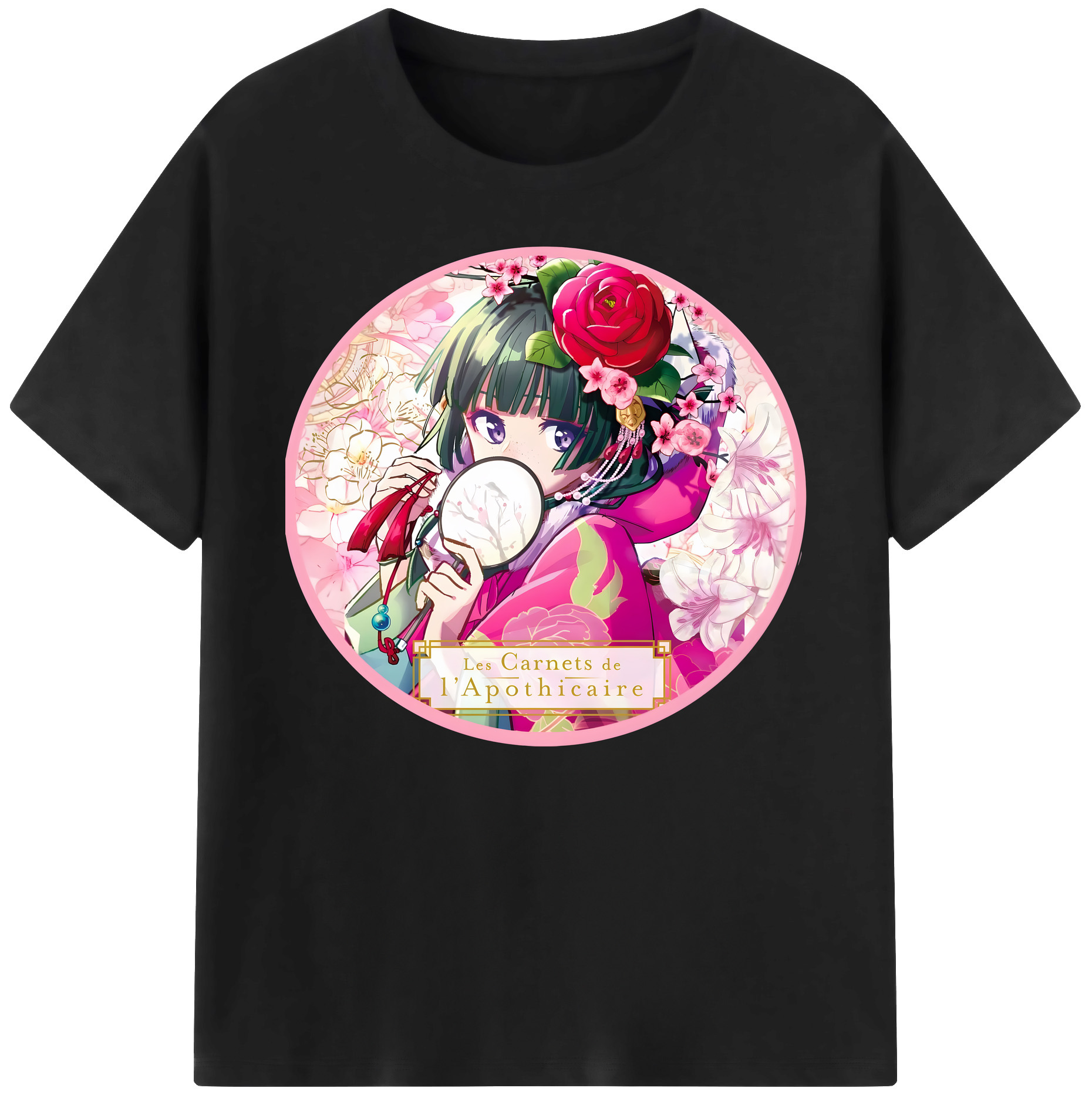 （画像用） 薬屋のひとりごと The Apothecary Diaries 綿100％ メンズ半袖Tシャツ｜肌触りやわらか＆通気性