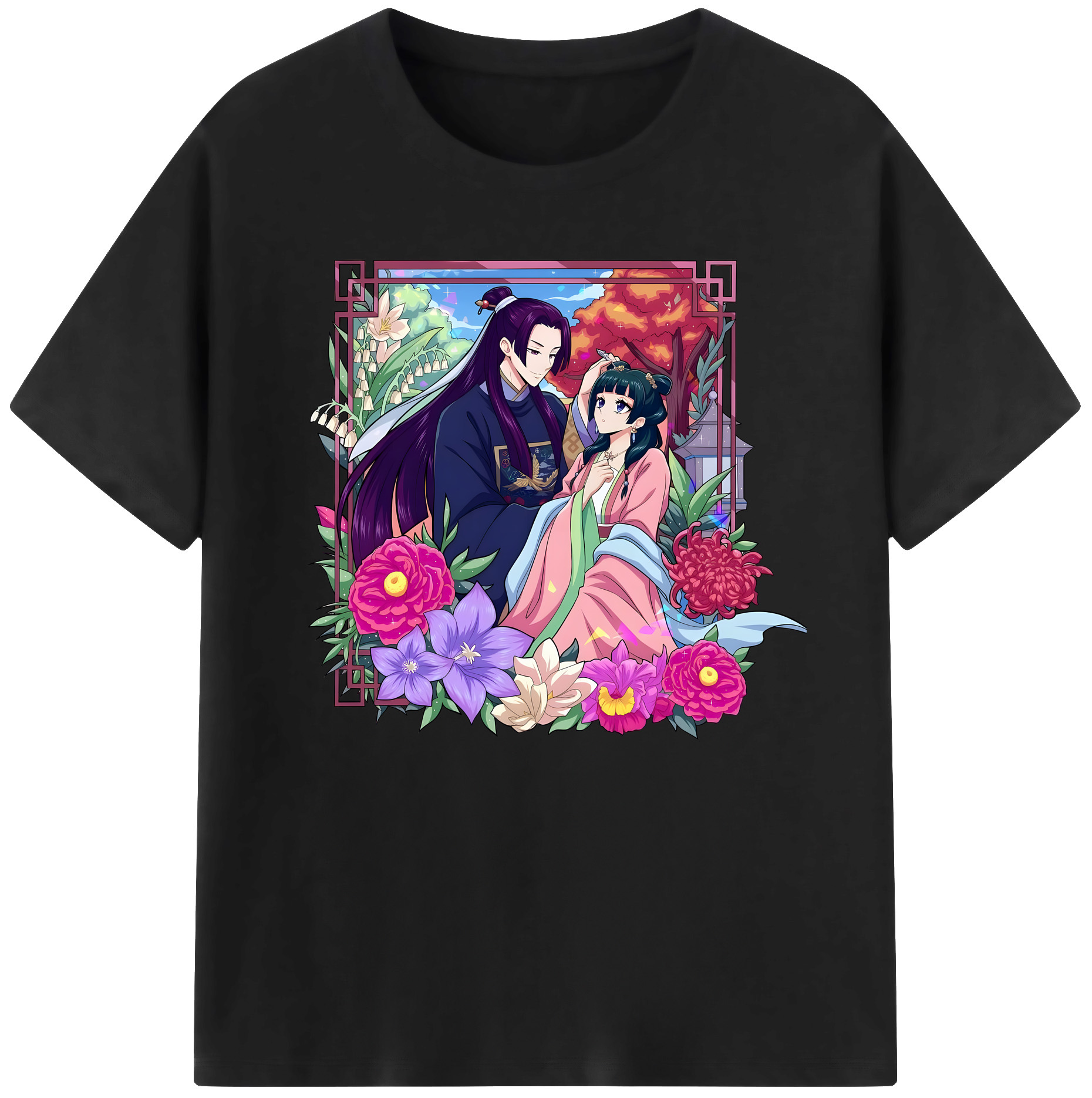 （画像用） 薬屋のひとりごと The Apothecary Diaries 綿100％ メンズ半袖Tシャツ｜肌触りやわらか＆通気性