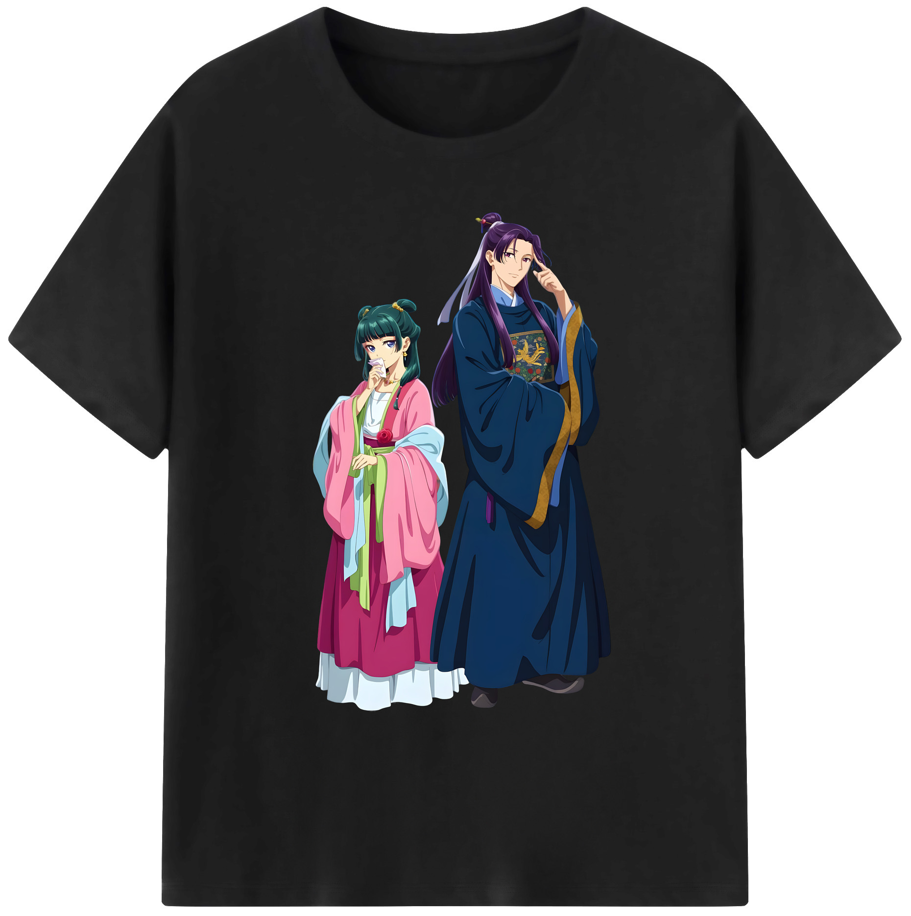 （画像用） 薬屋のひとりごと The Apothecary Diaries 綿100％ メンズ半袖Tシャツ｜肌触りやわらか＆通気性