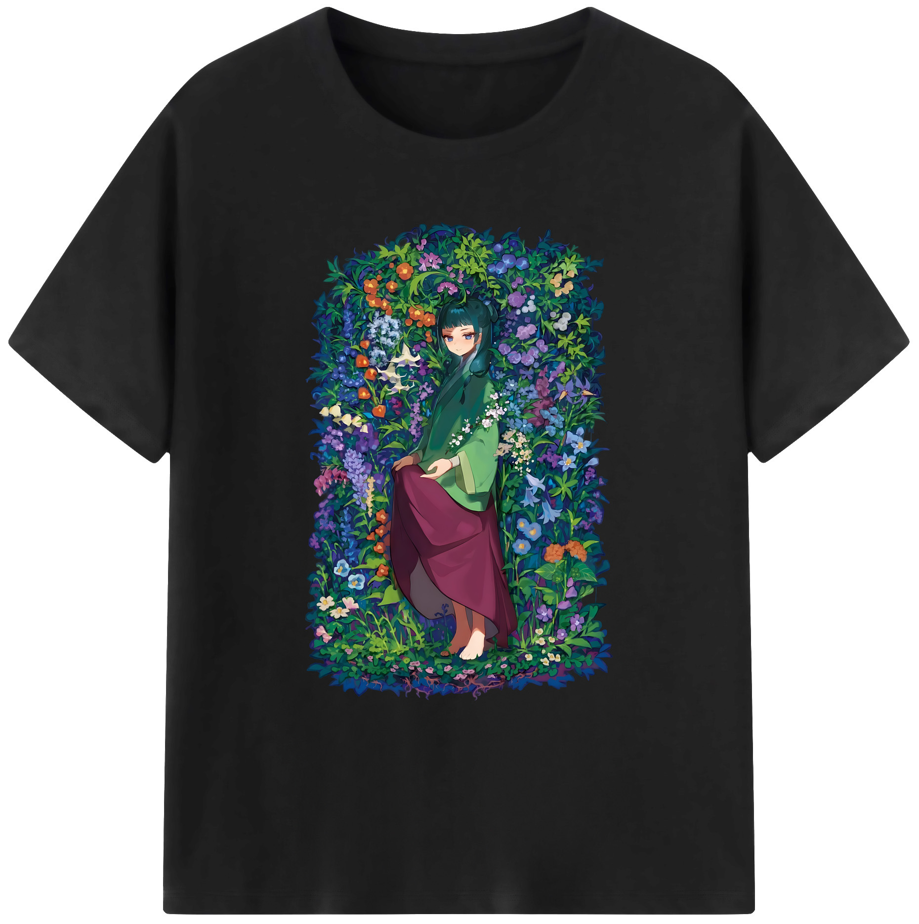 （画像用） 薬屋のひとりごと The Apothecary Diaries 綿100％ メンズ半袖Tシャツ｜肌触りやわらか＆通気性
