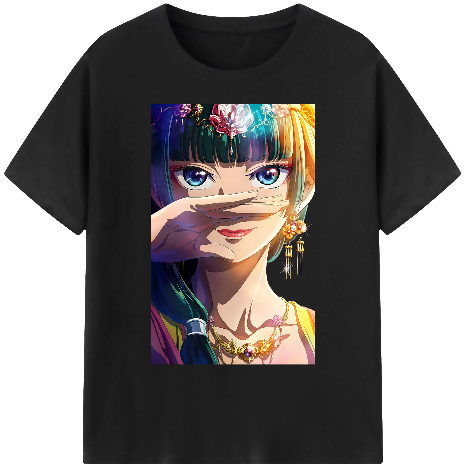 （画像用） 薬屋のひとりごと The Apothecary Diaries 綿100％ メンズ半袖Tシャツ｜肌触りやわらか＆通気性