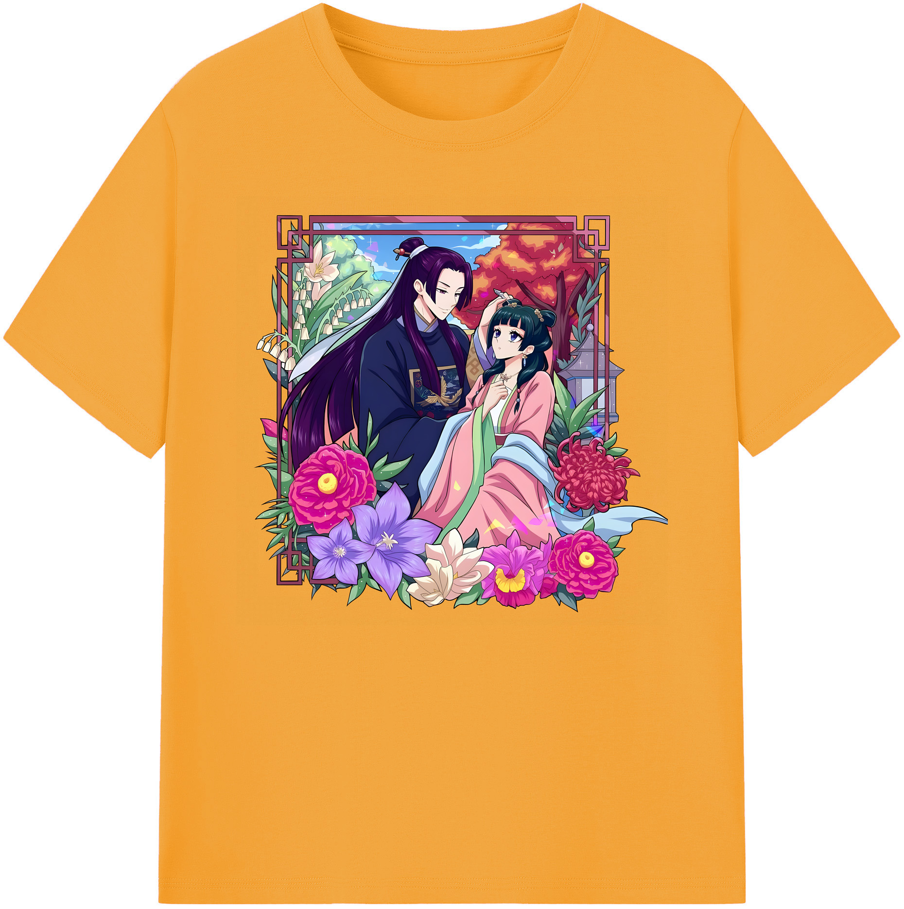 （画像用） 薬屋のひとりごと The Apothecary Diaries 綿100％ メンズ半袖Tシャツ｜肌触りやわらか＆通気性
