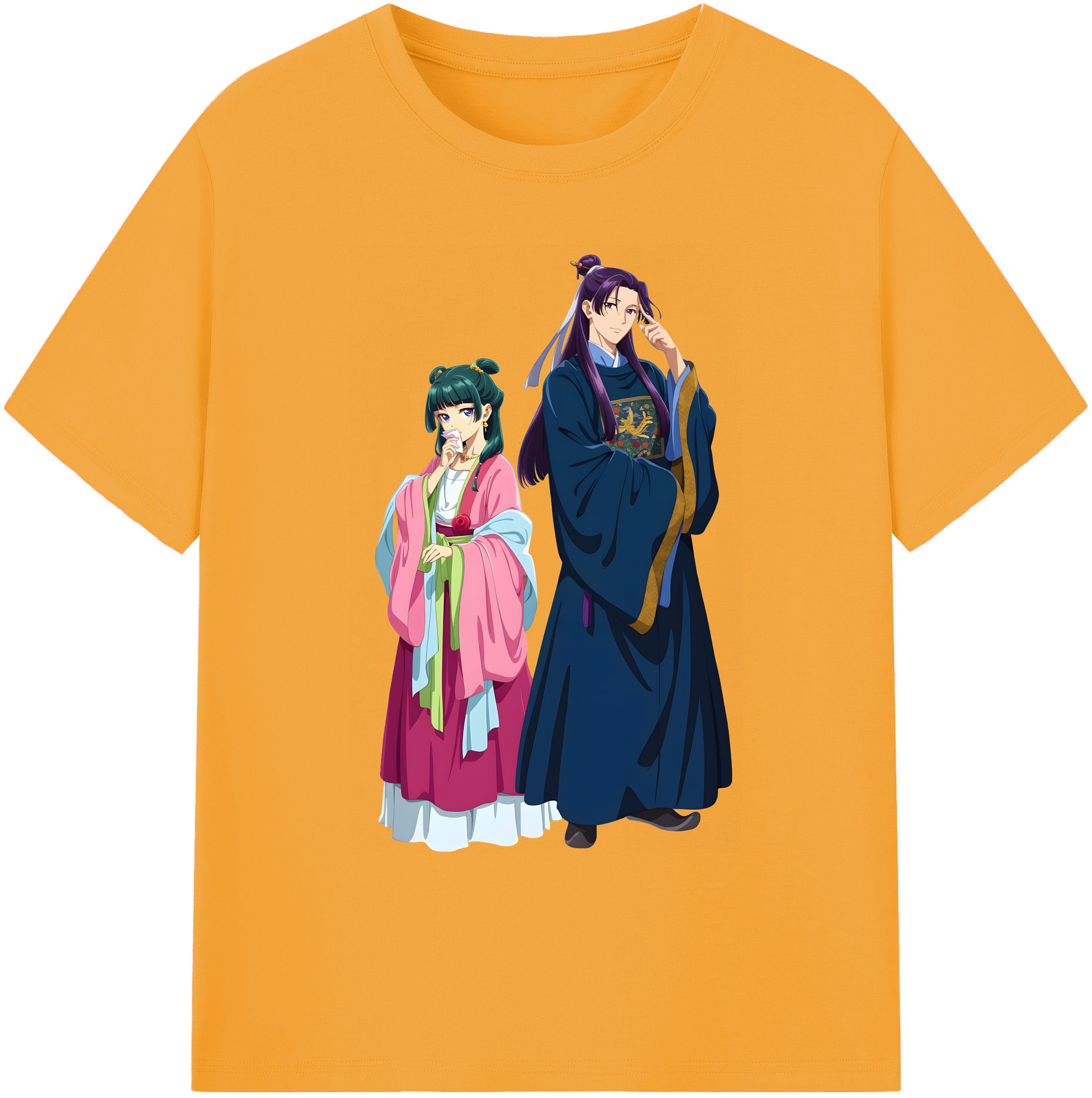 （画像用） 薬屋のひとりごと The Apothecary Diaries 綿100％ メンズ半袖Tシャツ｜肌触りやわらか＆通気性