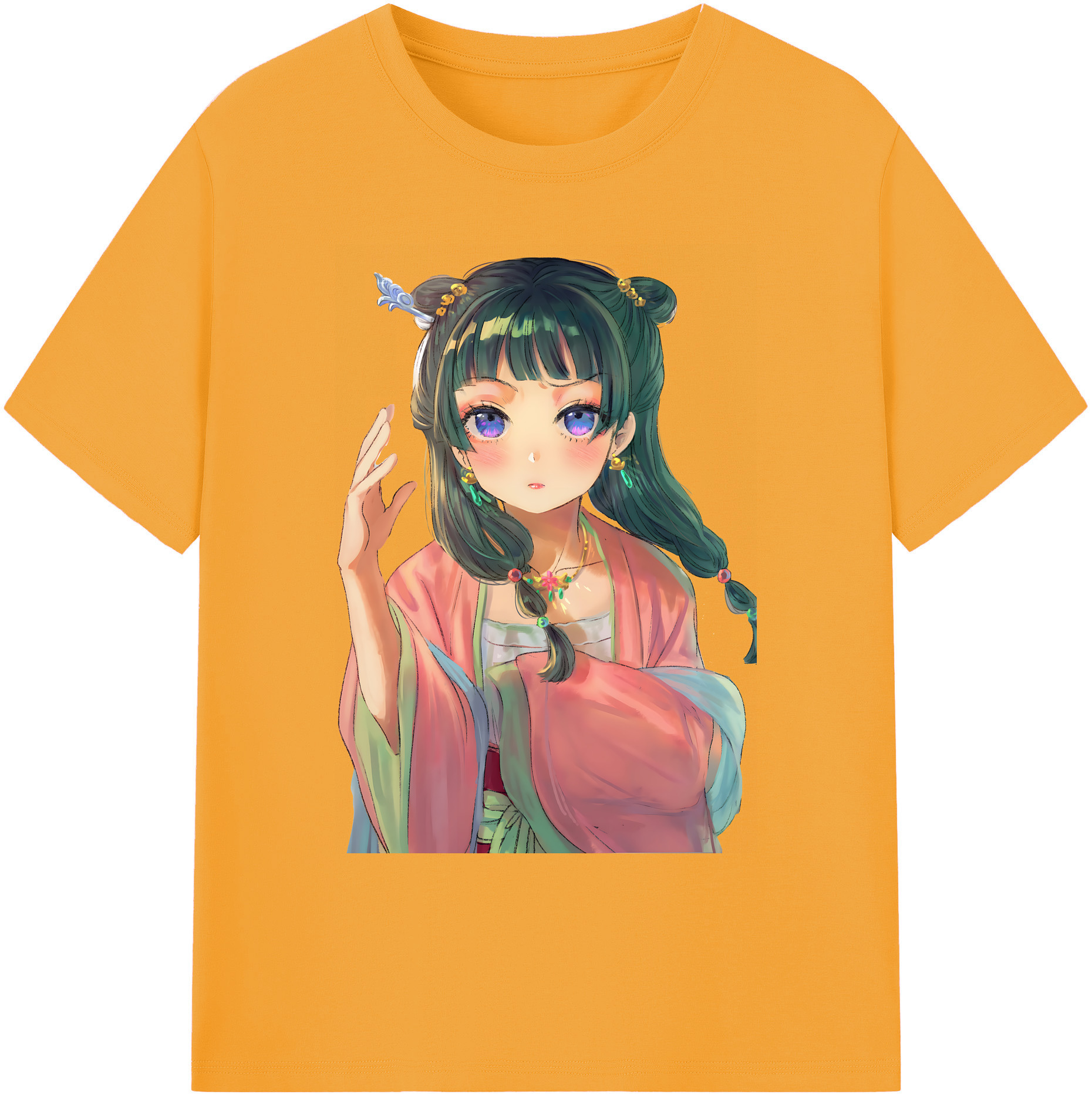 （画像用） 薬屋のひとりごと The Apothecary Diaries 綿100％ メンズ半袖Tシャツ｜肌触りやわらか＆通気性