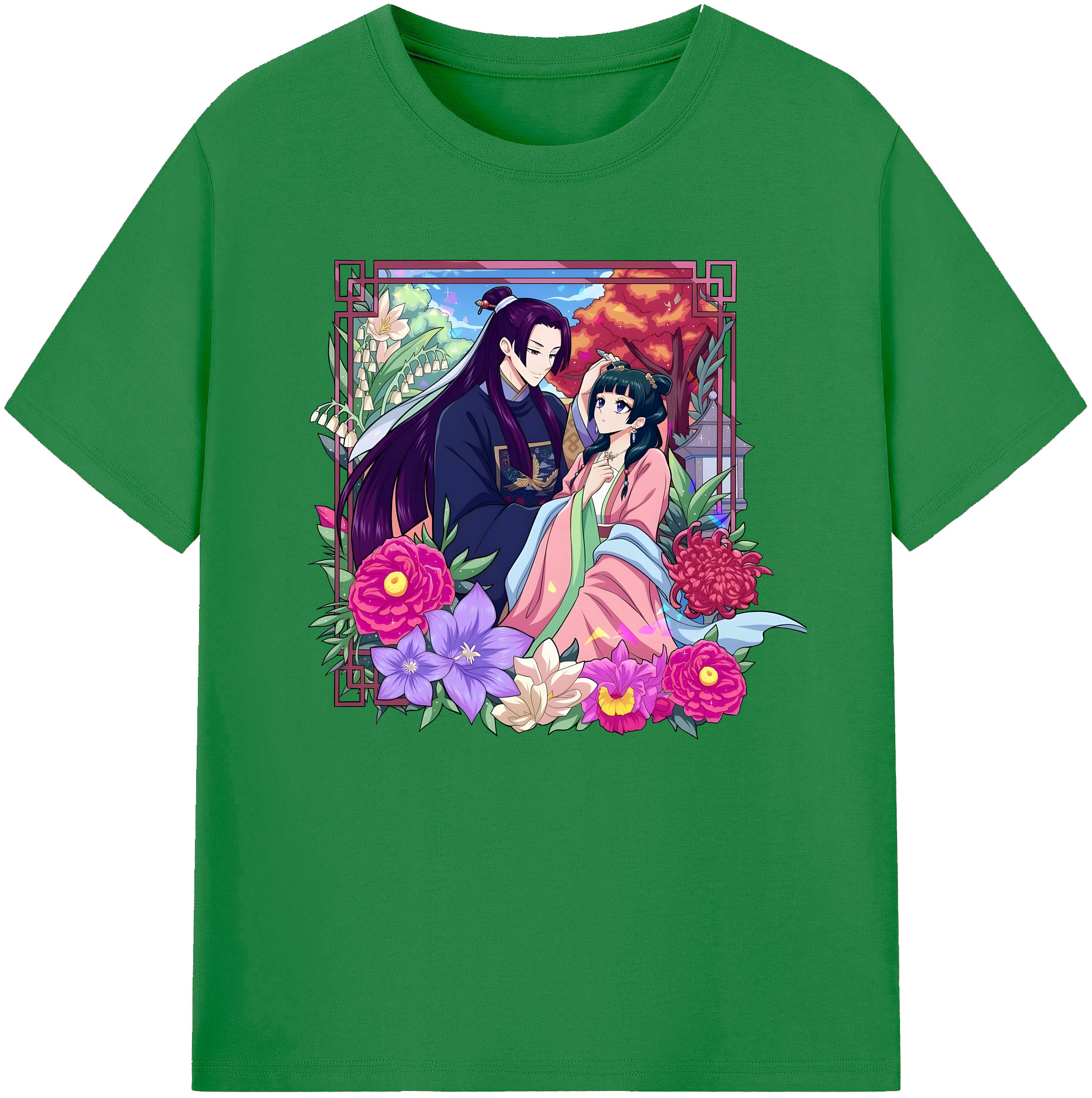 （画像用） 薬屋のひとりごと The Apothecary Diaries 綿100％ メンズ半袖Tシャツ｜肌触りやわらか＆通気性