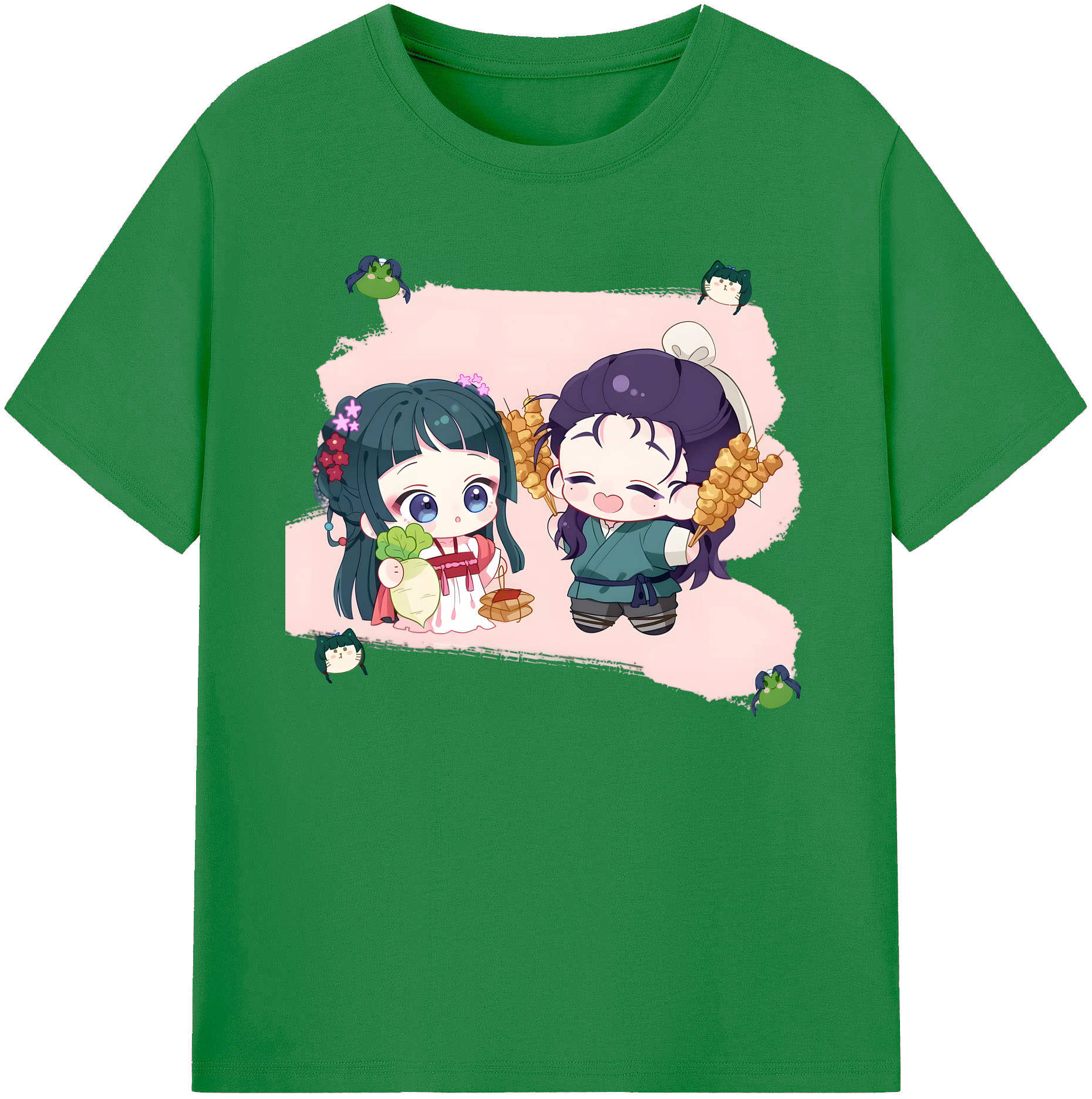 （画像用） 薬屋のひとりごと The Apothecary Diaries 綿100％ メンズ半袖Tシャツ｜肌触りやわらか＆通気性