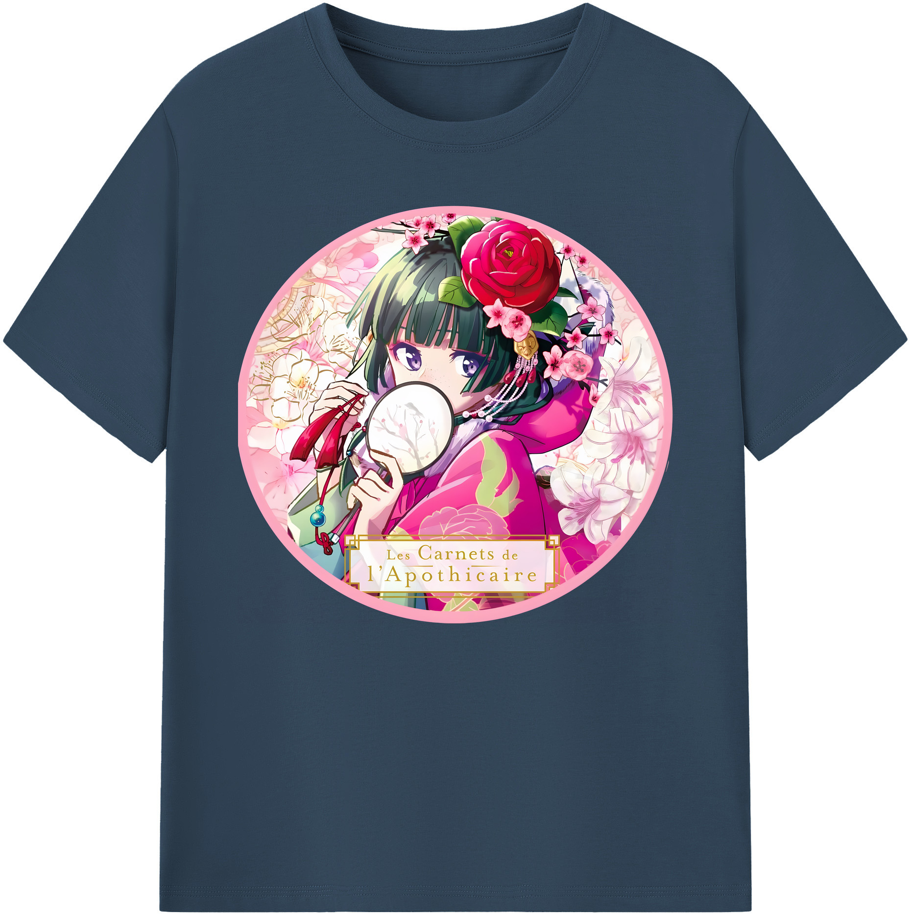 （画像用） 薬屋のひとりごと The Apothecary Diaries 綿100％ メンズ半袖Tシャツ｜肌触りやわらか＆通気性