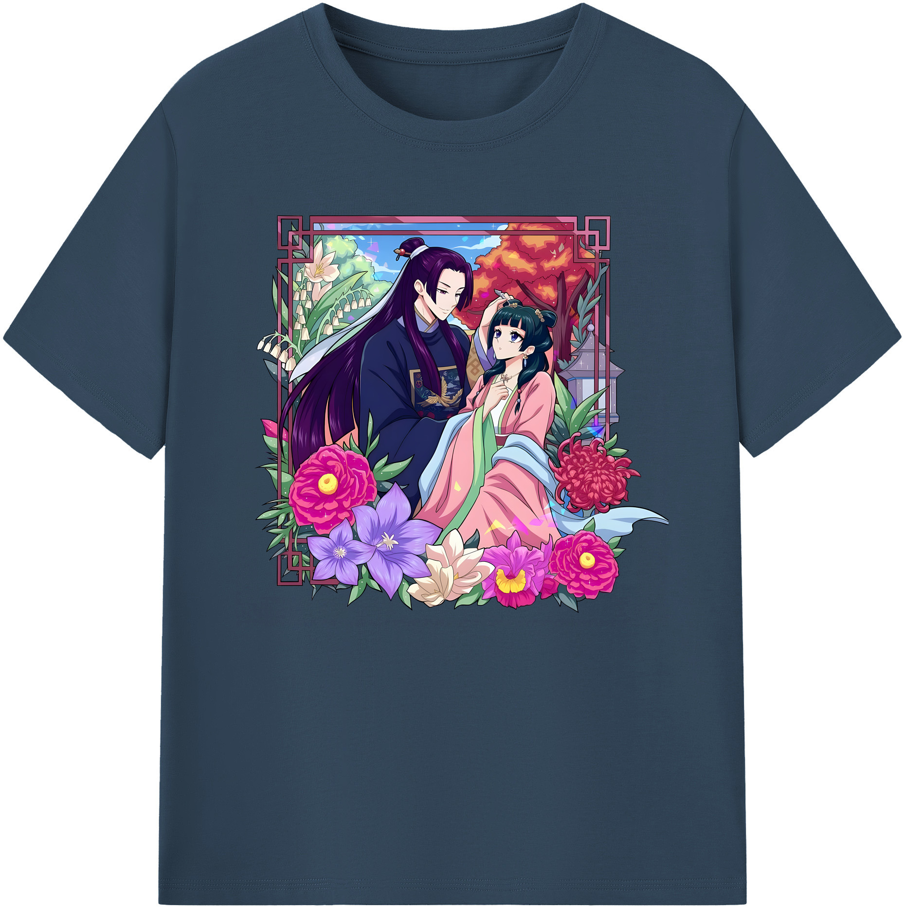 （画像用） 薬屋のひとりごと The Apothecary Diaries 綿100％ メンズ半袖Tシャツ｜肌触りやわらか＆通気性