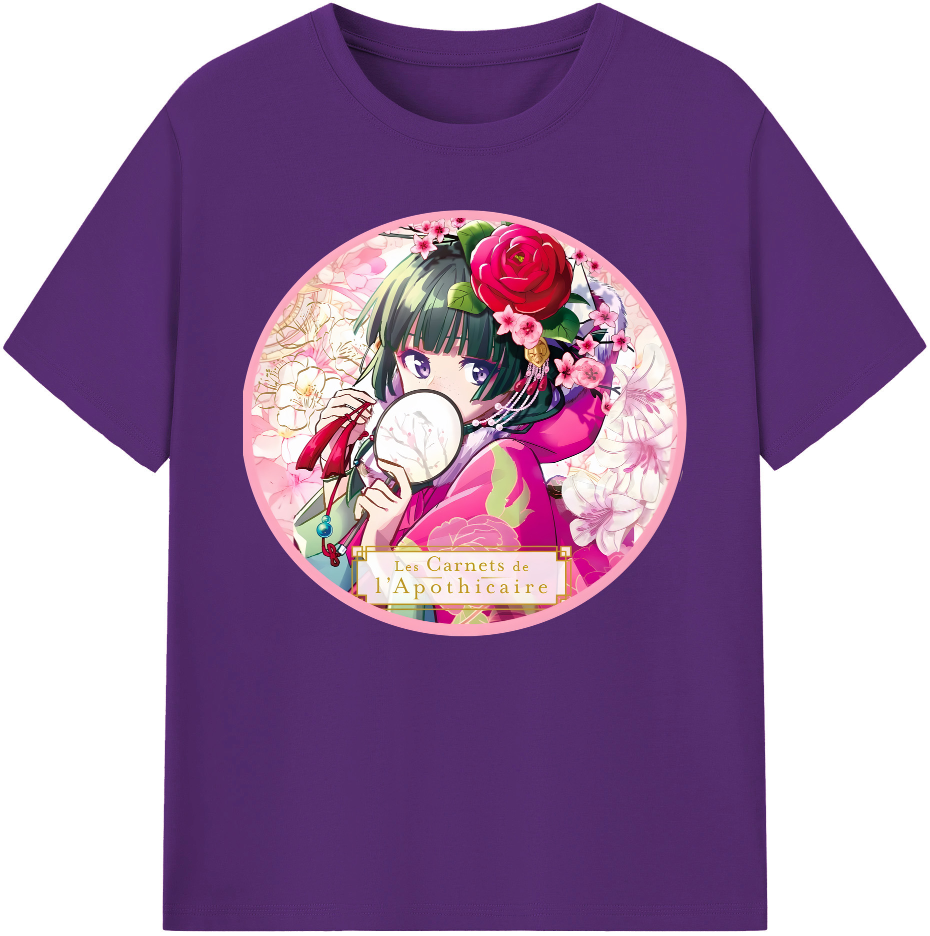 （画像用） 薬屋のひとりごと The Apothecary Diaries 綿100％ メンズ半袖Tシャツ｜肌触りやわらか＆通気性