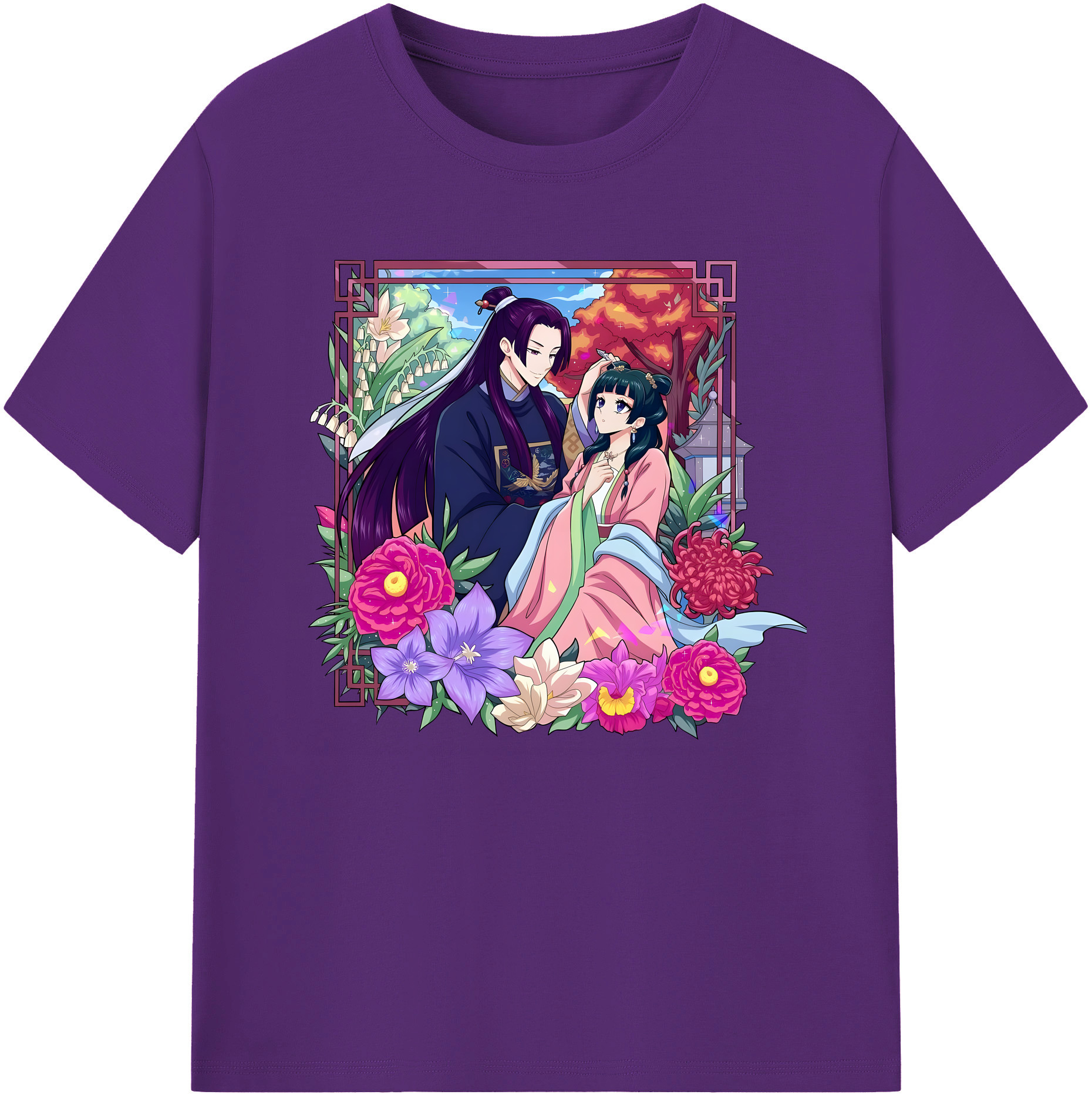（画像用） 薬屋のひとりごと The Apothecary Diaries 綿100％ メンズ半袖Tシャツ｜肌触りやわらか＆通気性