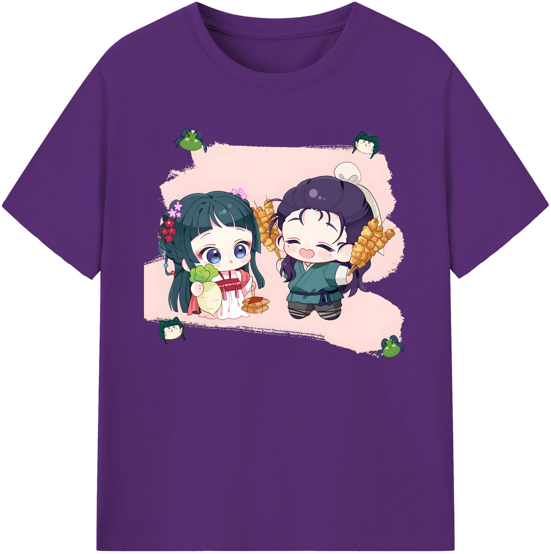 （画像用） 薬屋のひとりごと The Apothecary Diaries 綿100％ メンズ半袖Tシャツ｜肌触りやわらか＆通気性