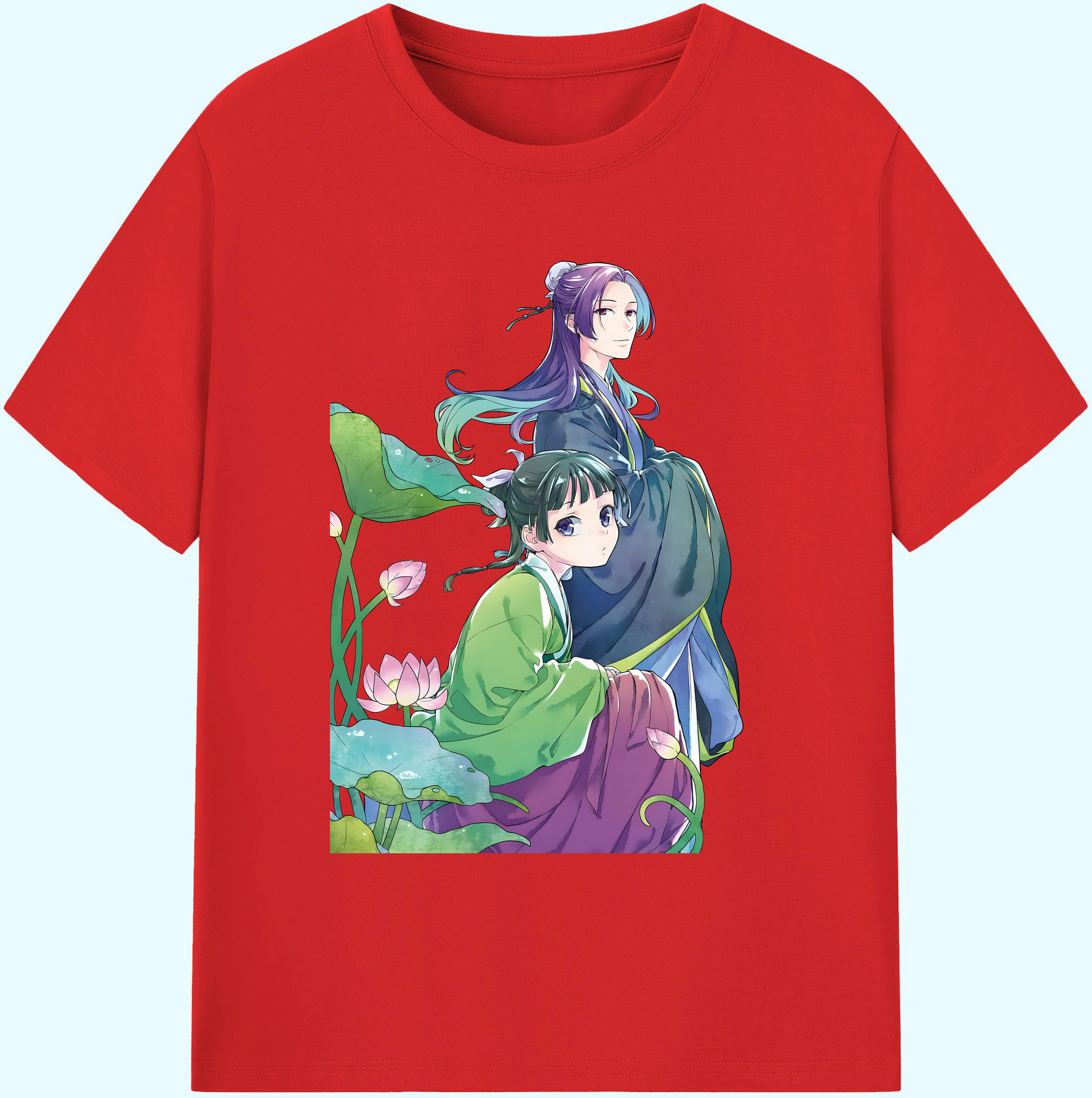（画像用） 薬屋のひとりごと The Apothecary Diaries 綿100％ メンズ半袖Tシャツ｜肌触りやわらか＆通気性