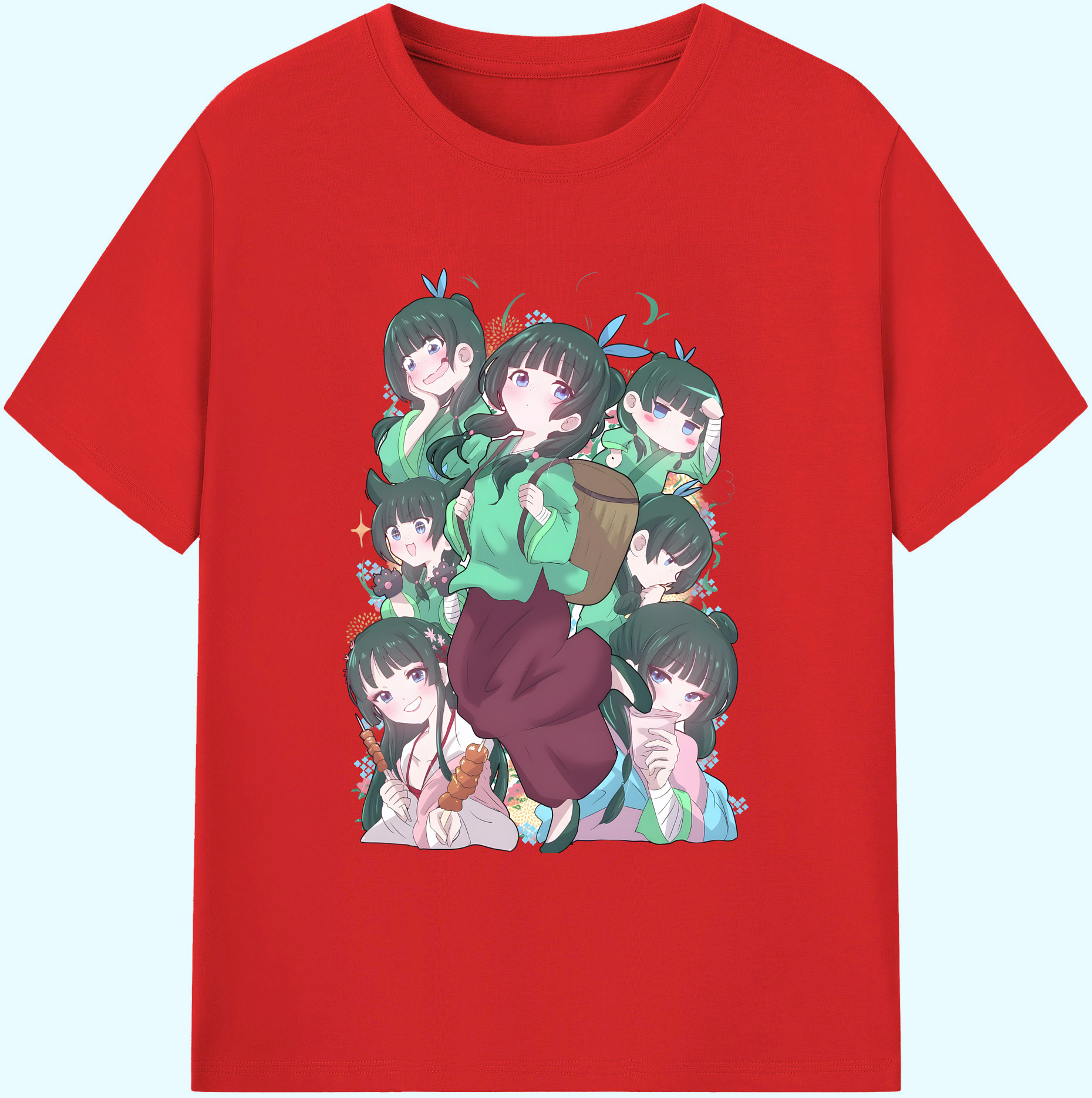 （画像用） 薬屋のひとりごと The Apothecary Diaries 綿100％ メンズ半袖Tシャツ｜肌触りやわらか＆通気性