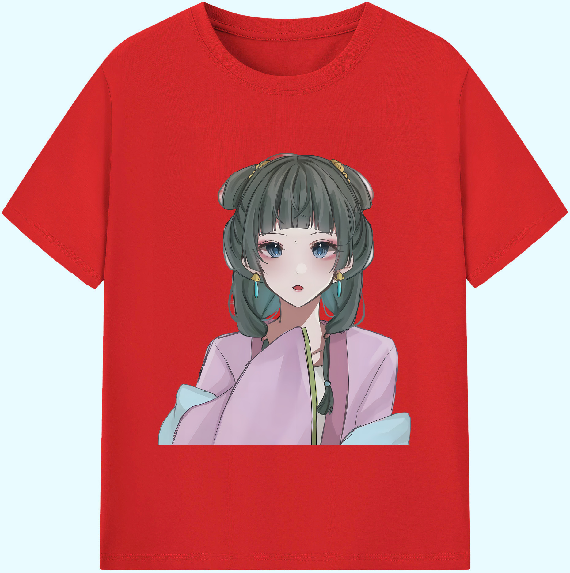 （画像用） 薬屋のひとりごと The Apothecary Diaries 綿100％ メンズ半袖Tシャツ｜肌触りやわらか＆通気性